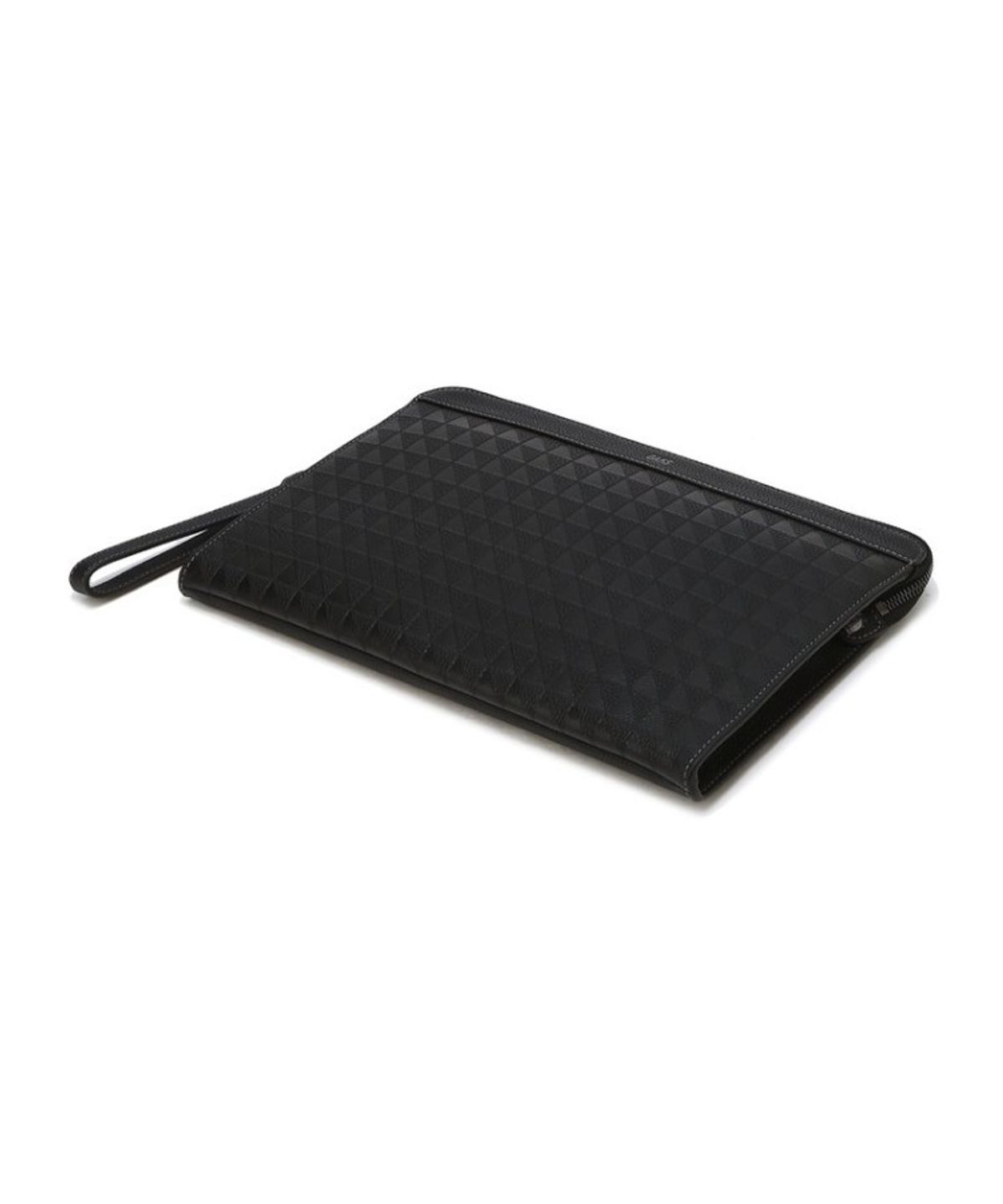 닥스 남성 액세서리(DAKS MEN'S ACCESSORIES) 블랙 그리드패턴 소가죽_DBBA6E269BK
