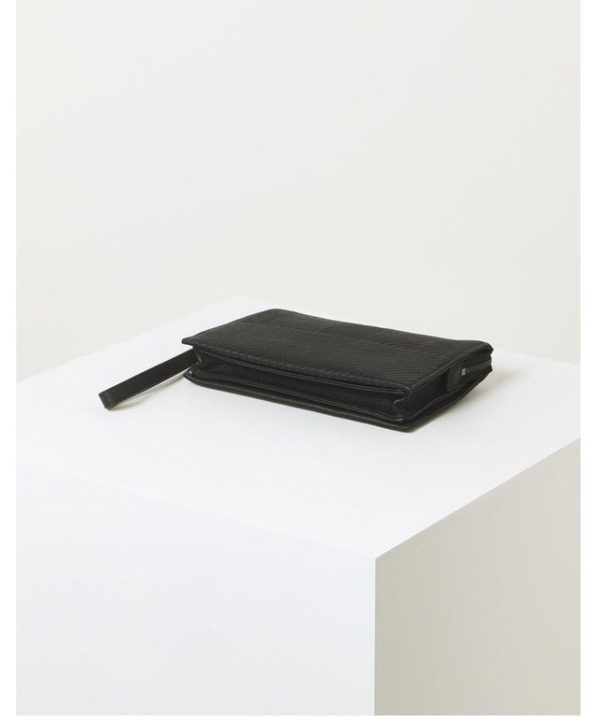 닥스 남성 액세서리(DAKS MEN'S ACCESSORIES) 블랙 체크배색 소가죽_DBBA6E305BK