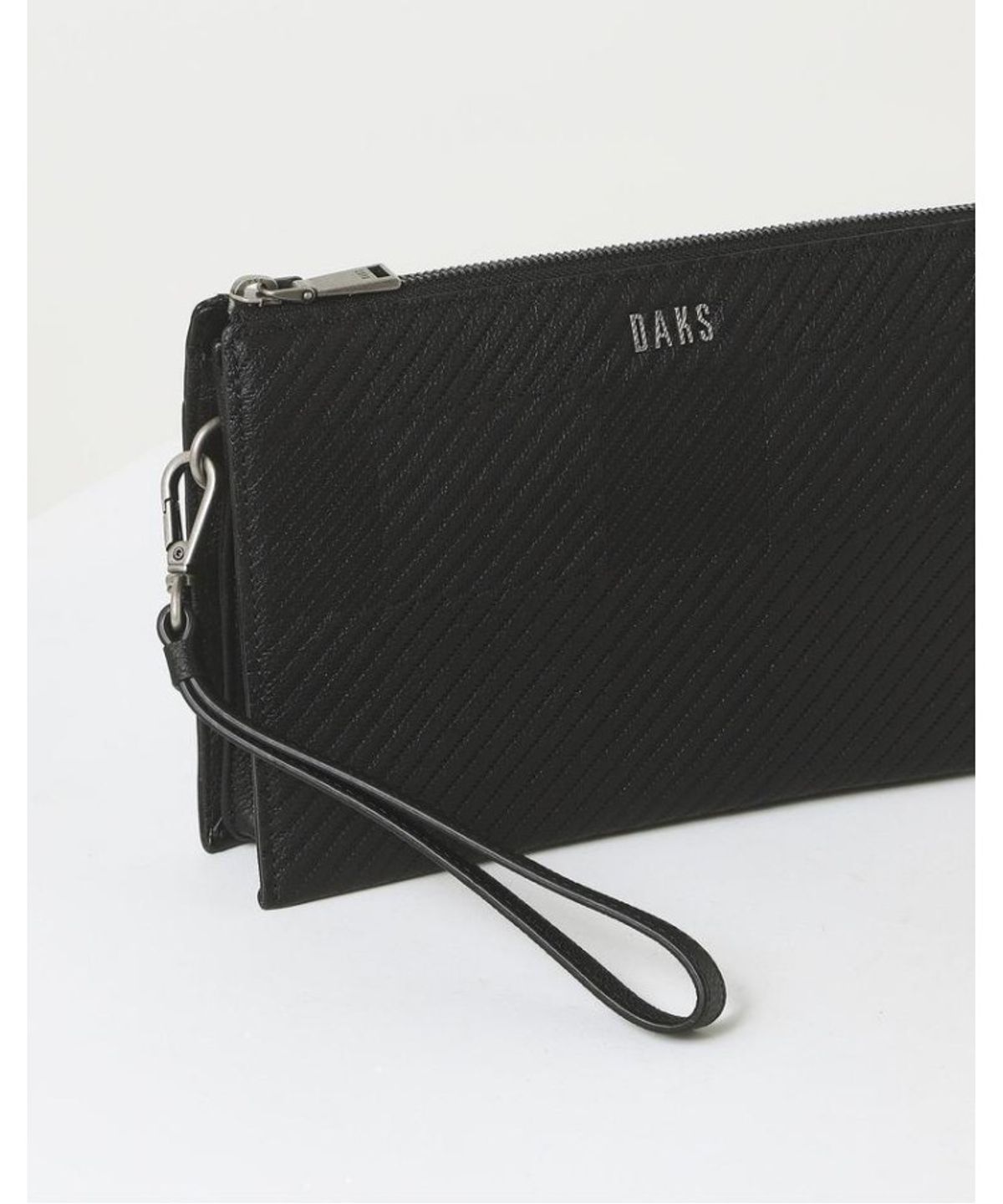 닥스 남성 액세서리(DAKS MEN'S ACCESSORIES) 블랙 체크배색 소가죽_DBBA6E305BK