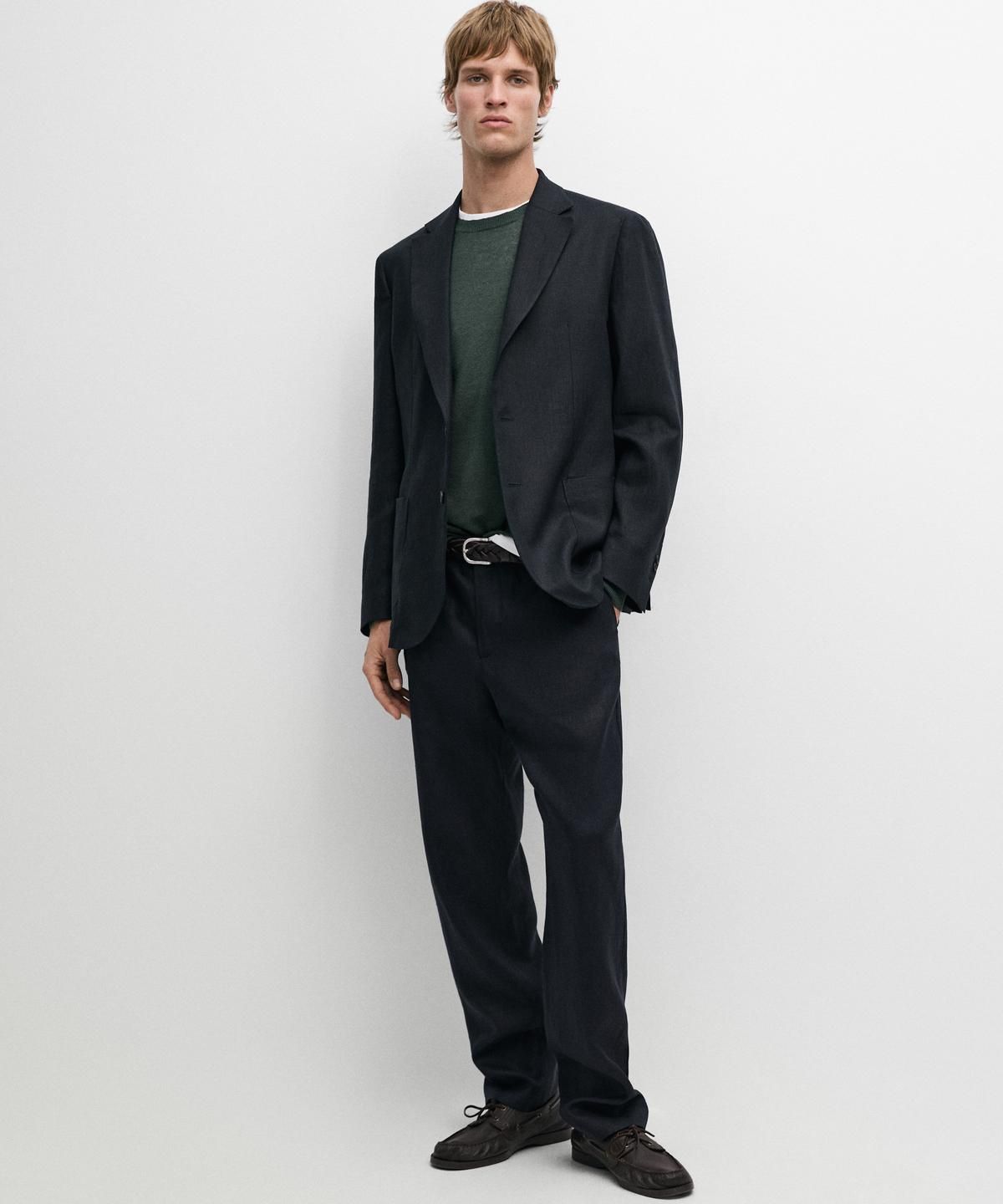 마시모두띠(MASSIMO DUTTI) 100% 린넨 수트 블레이저