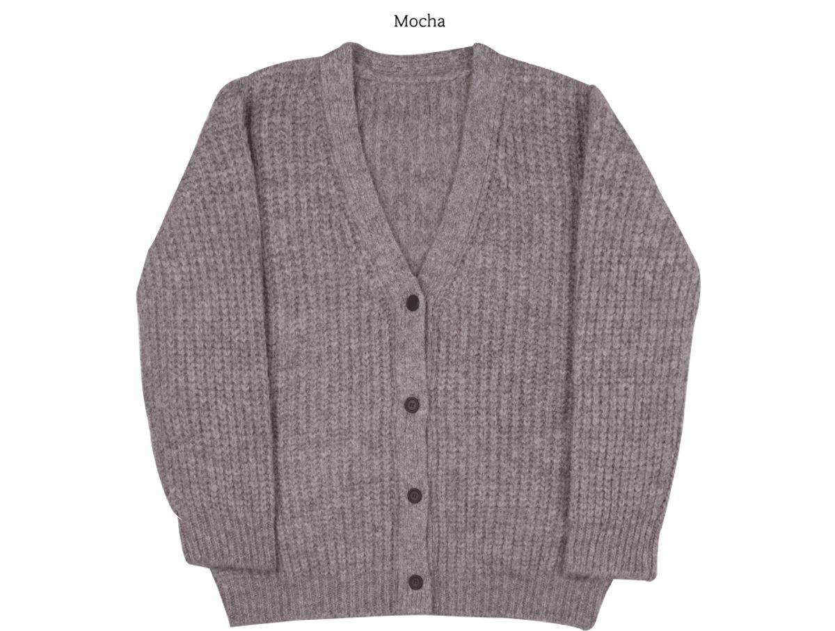 픈드픈드(FNDFND) Color boxy cardigan