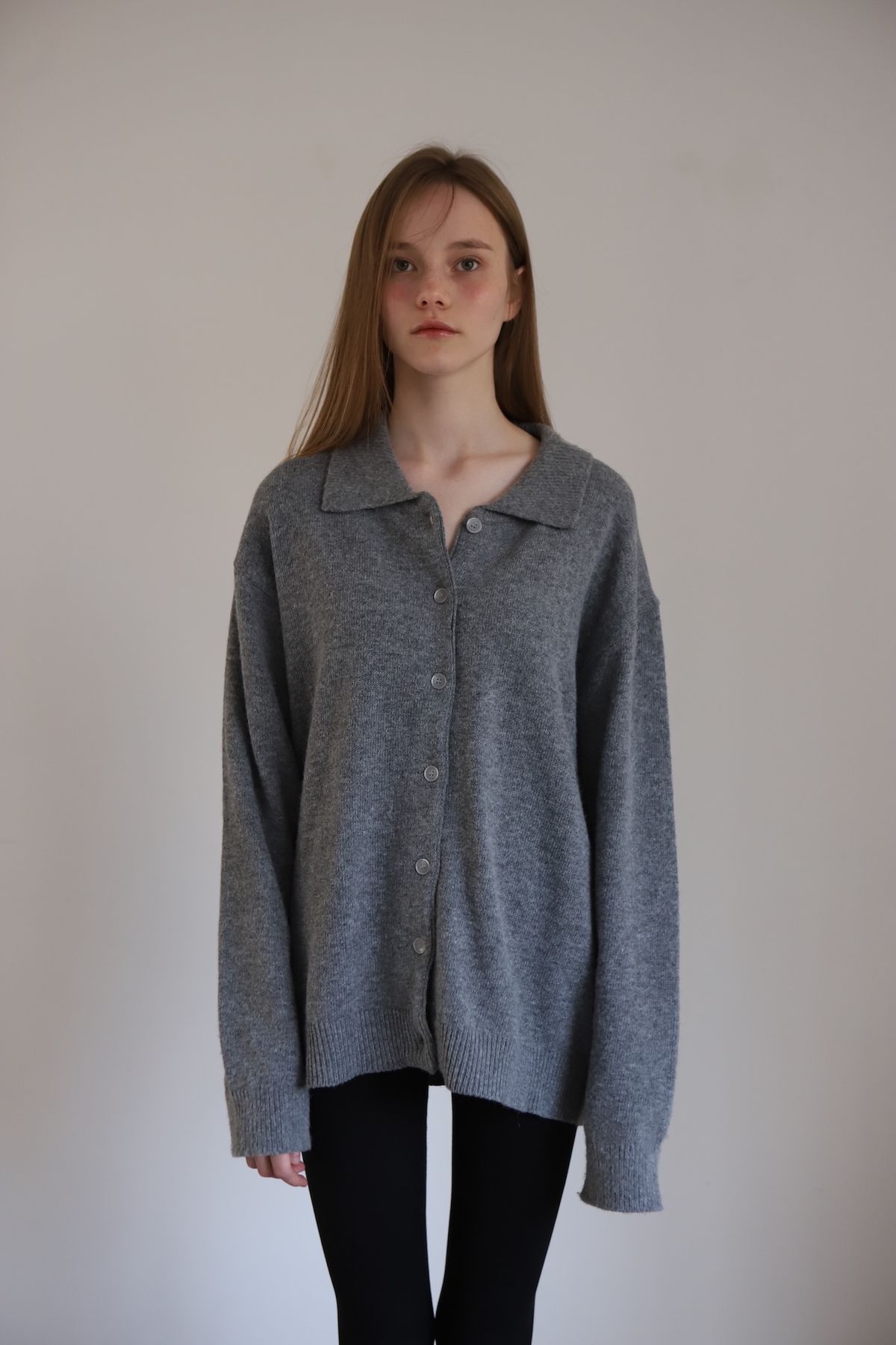 픈드픈드(FNDFND) Alpaca loose cardigan