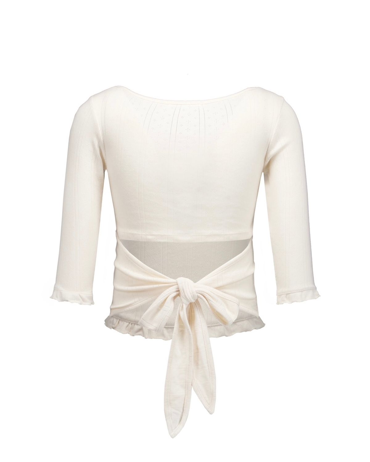 포어링(FORUSRING) Blossom back-ribbon top (ivory)