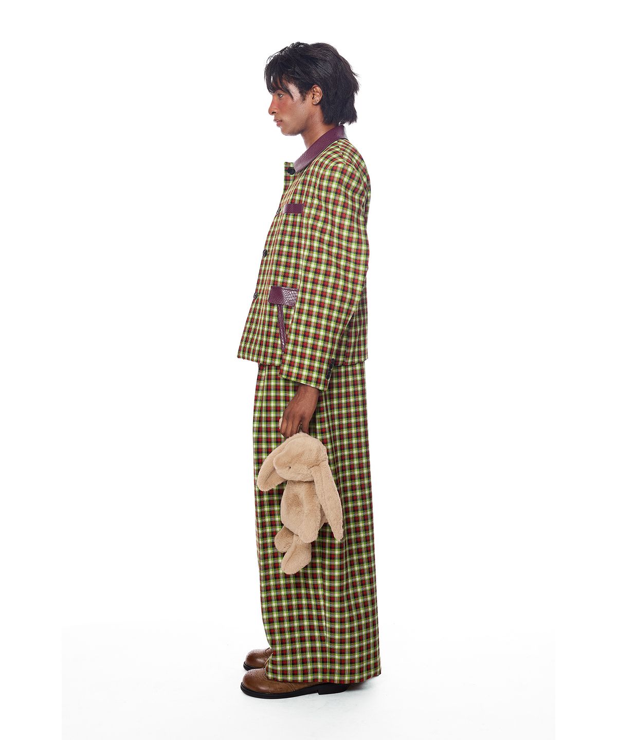 그리디어스(GREEDILOUS) Check Cropped Jacket