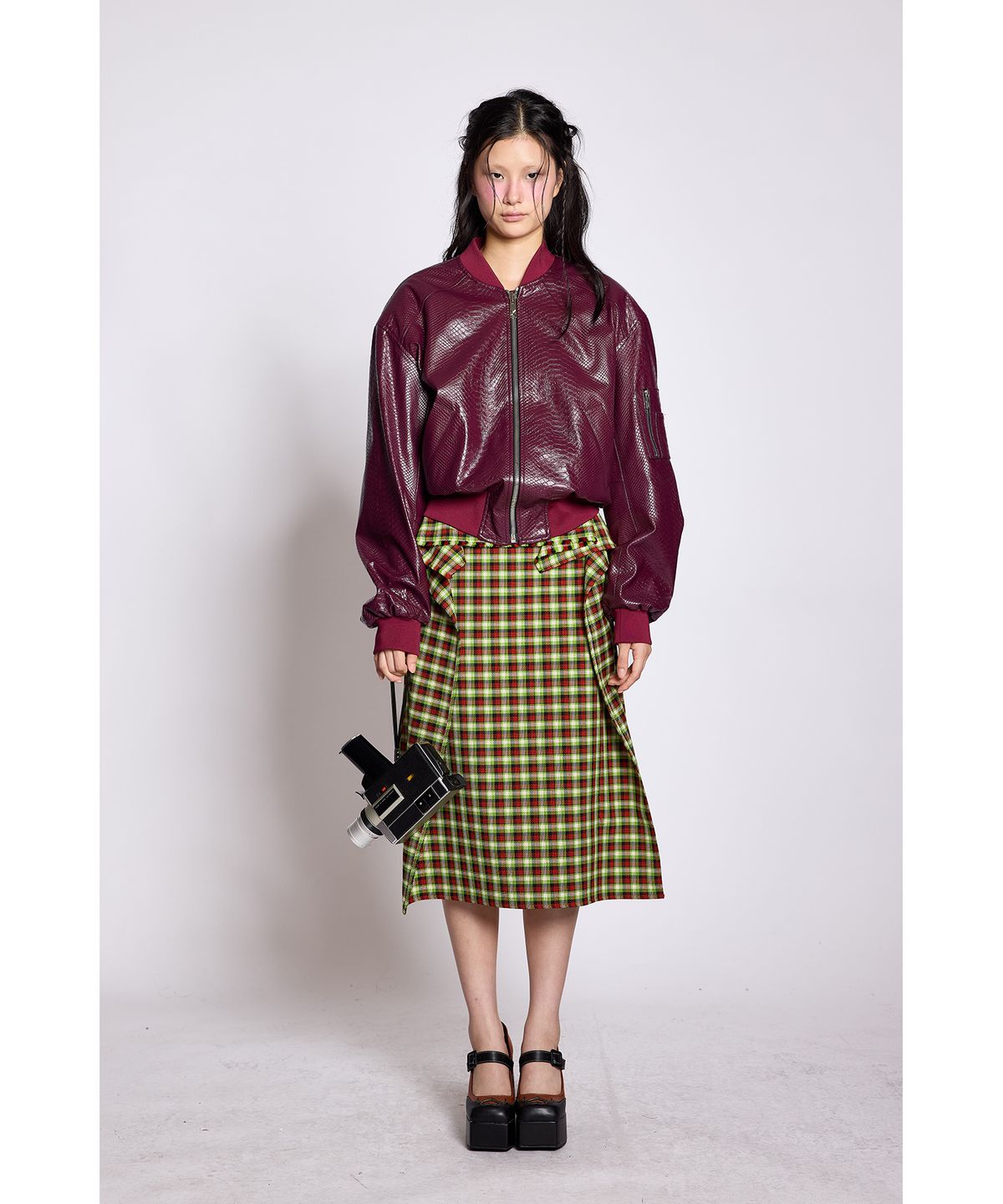 그리디어스(GREEDILOUS) Faux Leather Jumper