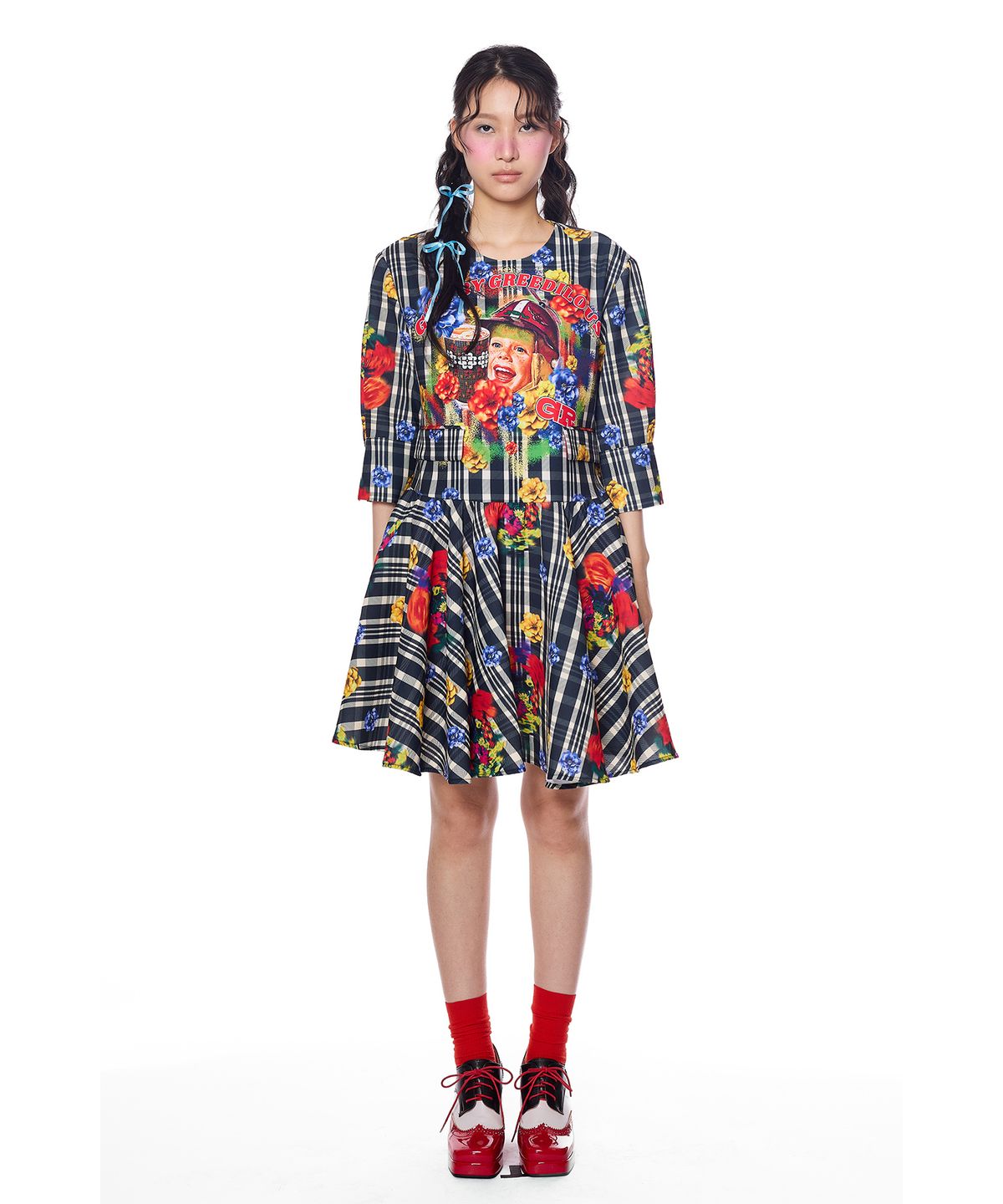 그리디어스(GREEDILOUS) YH Baby Joy Check Onepiece