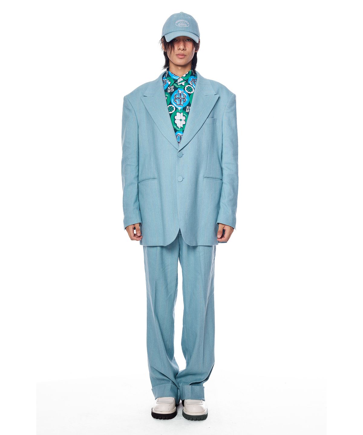 그리디어스(GREEDILOUS) Sky Twill One Pleats Pants