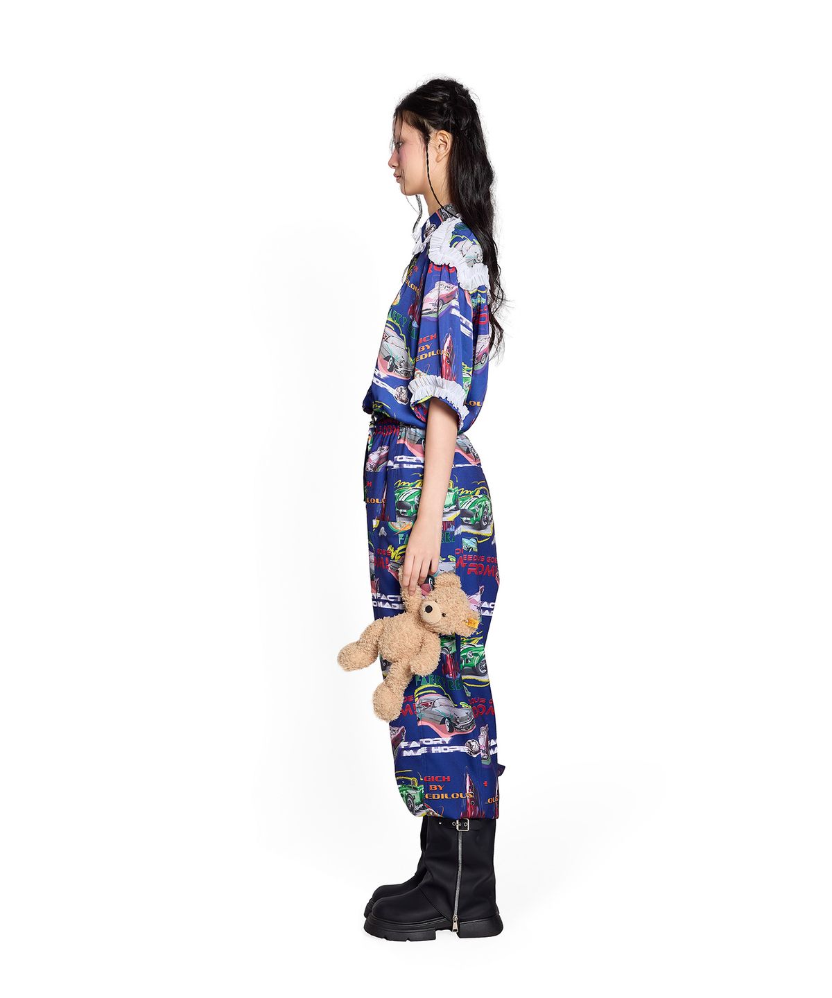 그리디어스(GREEDILOUS) Racing Club Short Sleeve Ruffle Shirt