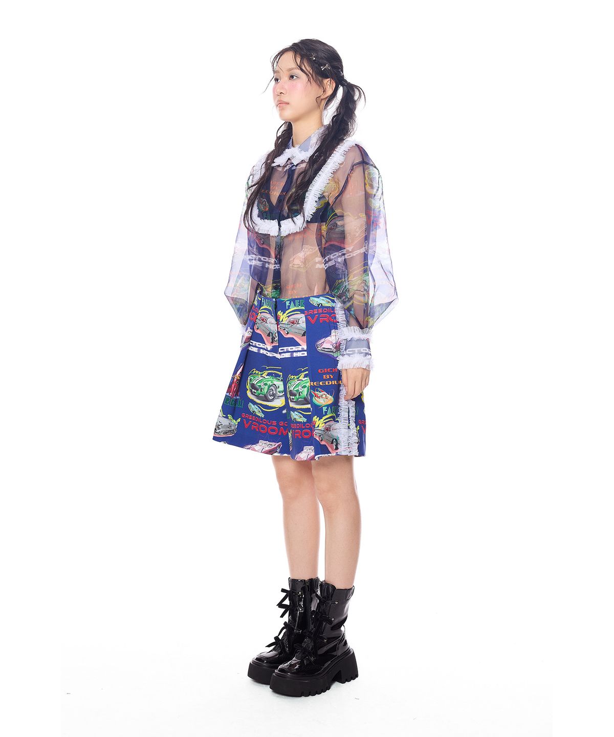 그리디어스(GREEDILOUS) Racing Club Ruffle Shorts