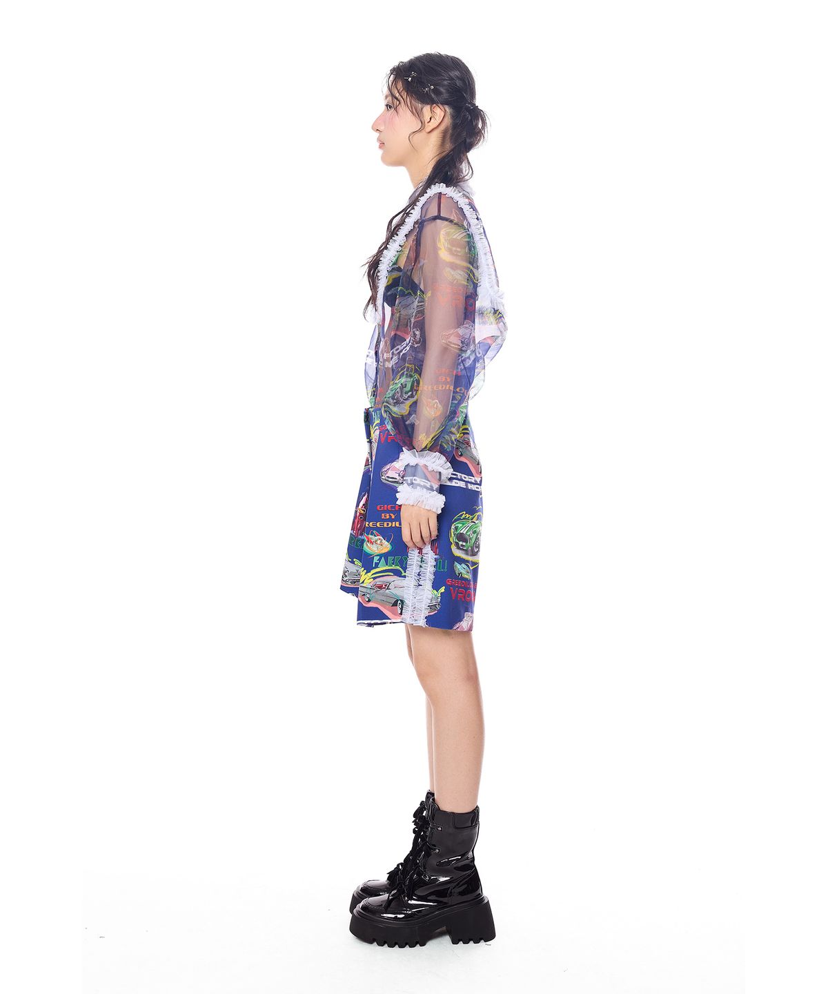 그리디어스(GREEDILOUS) Racing Club Ruffle Shorts