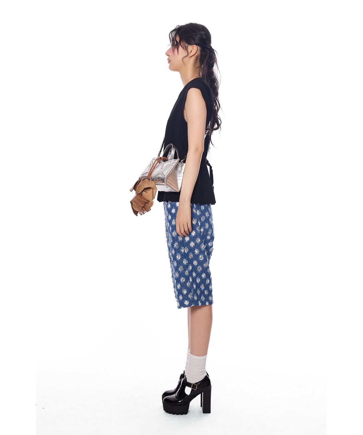 그리디어스(GREEDILOUS) Destroyed Washing Denim Shorts