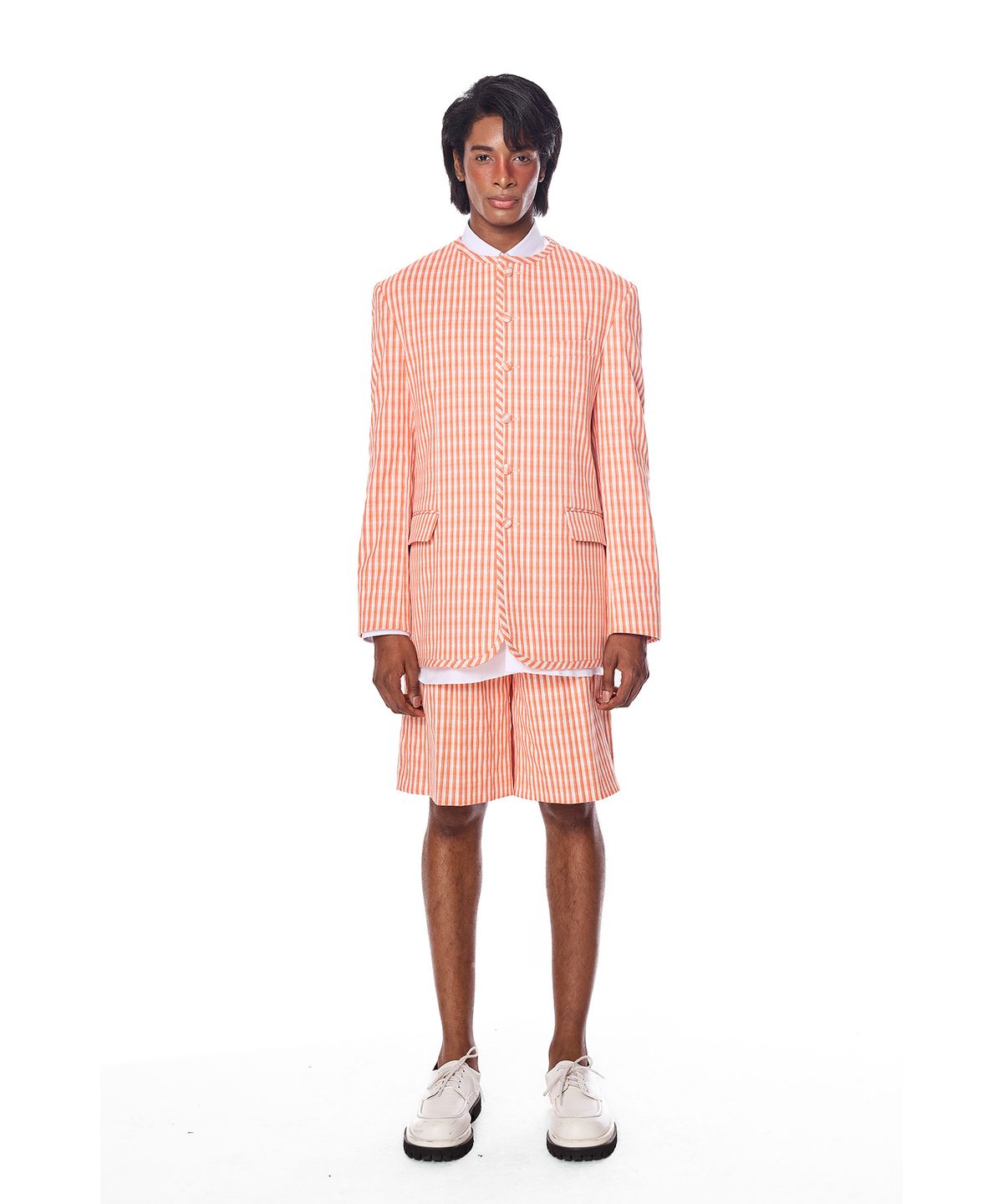 그리디어스(GREEDILOUS) Striped Single Pleats Shorts