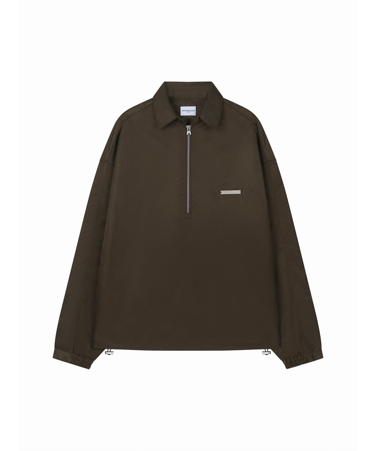 레코딩하우스(RECORDINGHOUSE) REC NYLON HALF ZIP-UP [KHAKI]