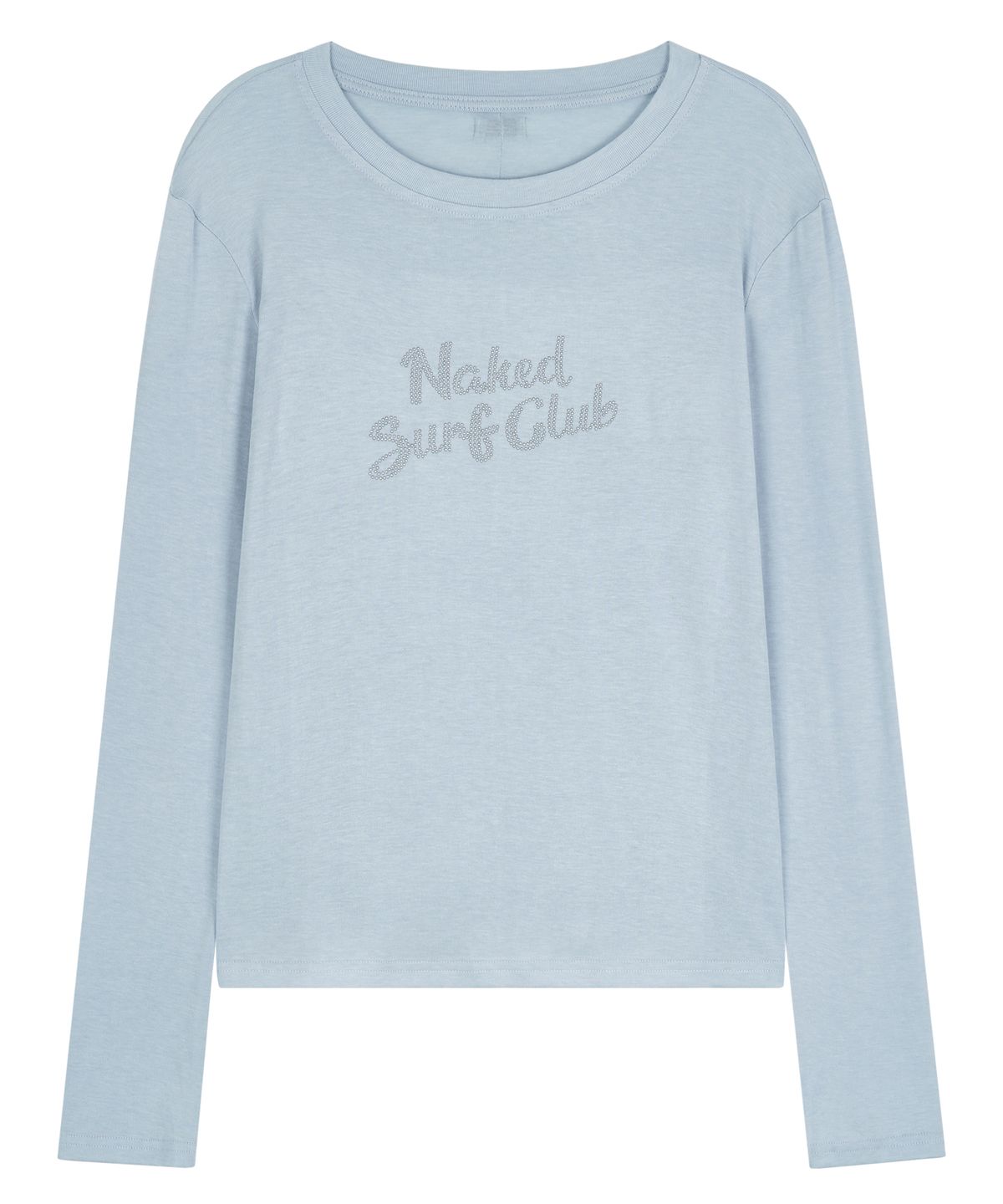 네이키드서프클럽(NAKED SURF CLUB) 핫픽스 로고 라운드 티셔츠 (Sky Blue)