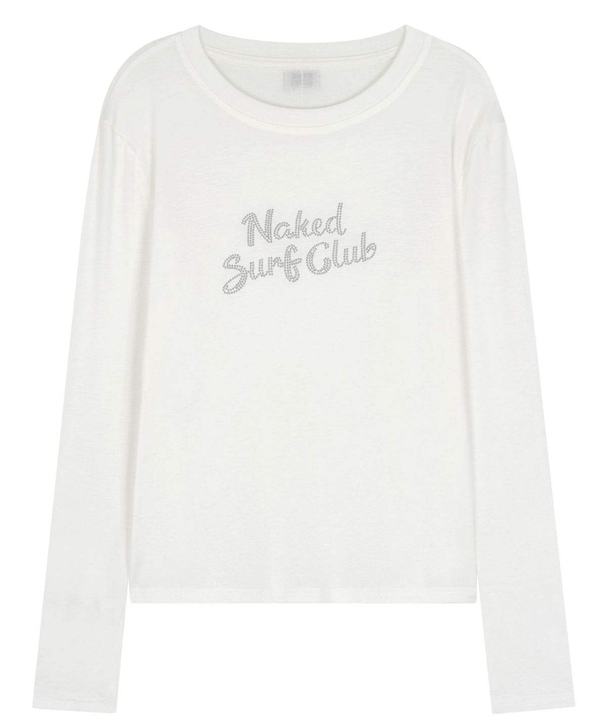 네이키드서프클럽(NAKED SURF CLUB) 핫픽스 로고 라운드 티셔츠 (Ivory)