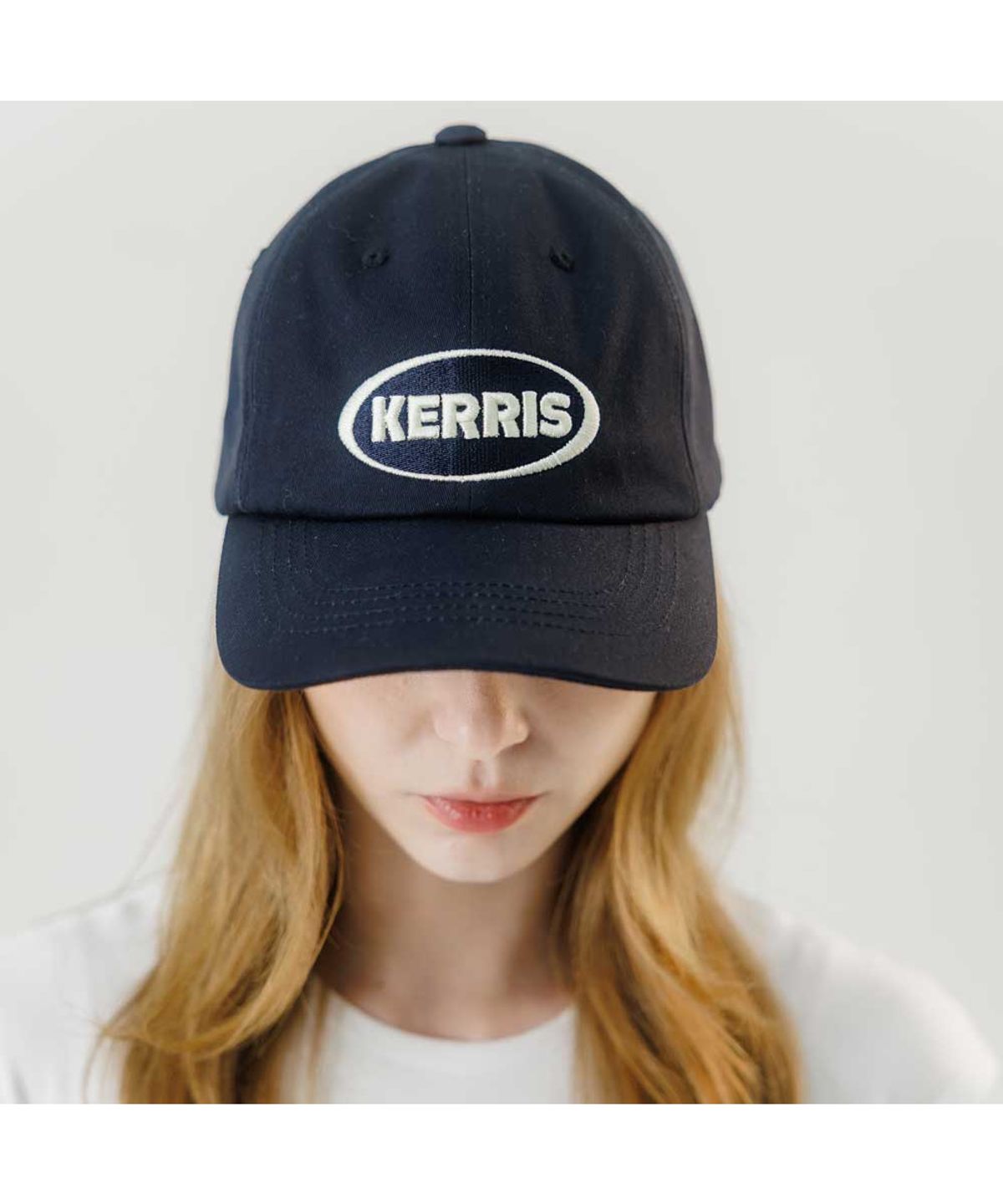 케리스(KERRIS) KERRIS 코튼 로고 볼캡 (네이비)