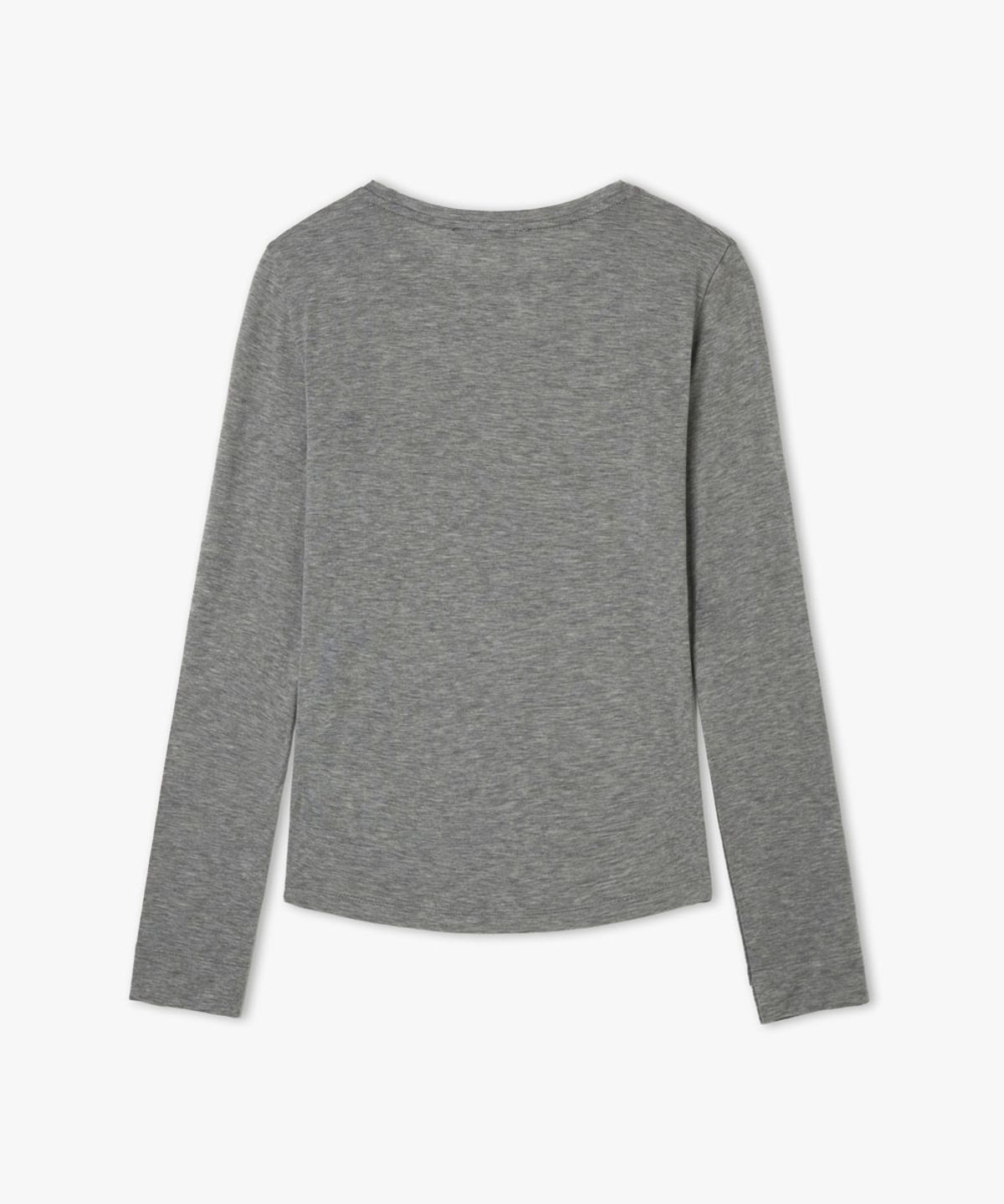 38컴온커먼(38COMEONCOMMON) Sheer Touch Slim Long Sleeve (Melange Gray)