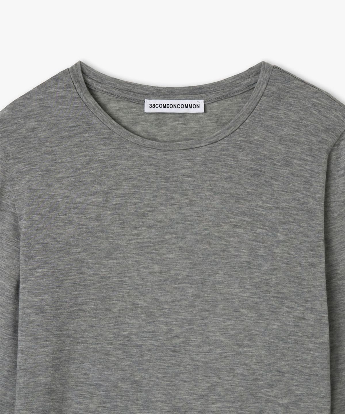 38컴온커먼(38COMEONCOMMON) Sheer Touch Slim Long Sleeve (Melange Gray)