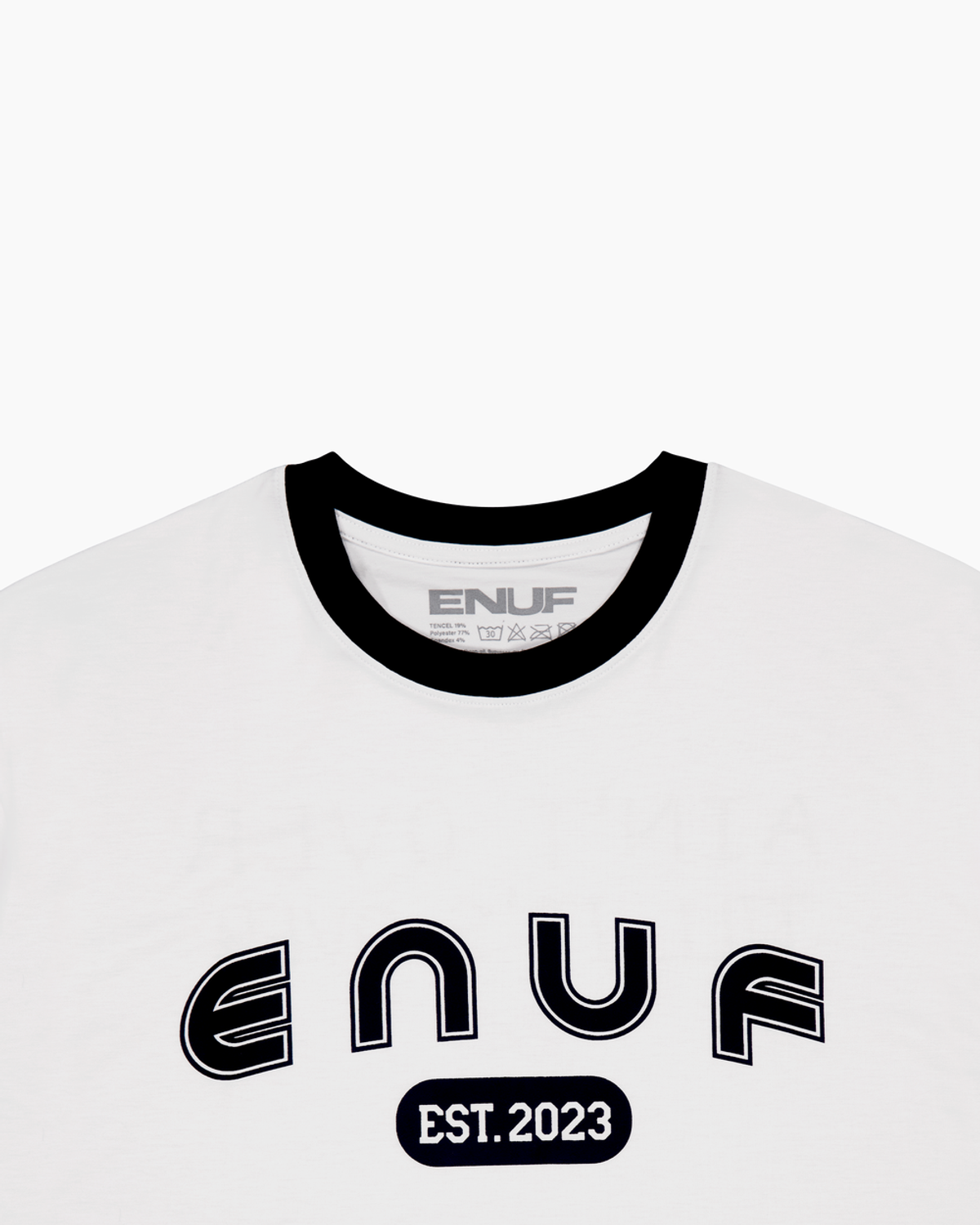 이너프(ENUF) 뉴 임팩트 심볼 화이트 티셔츠