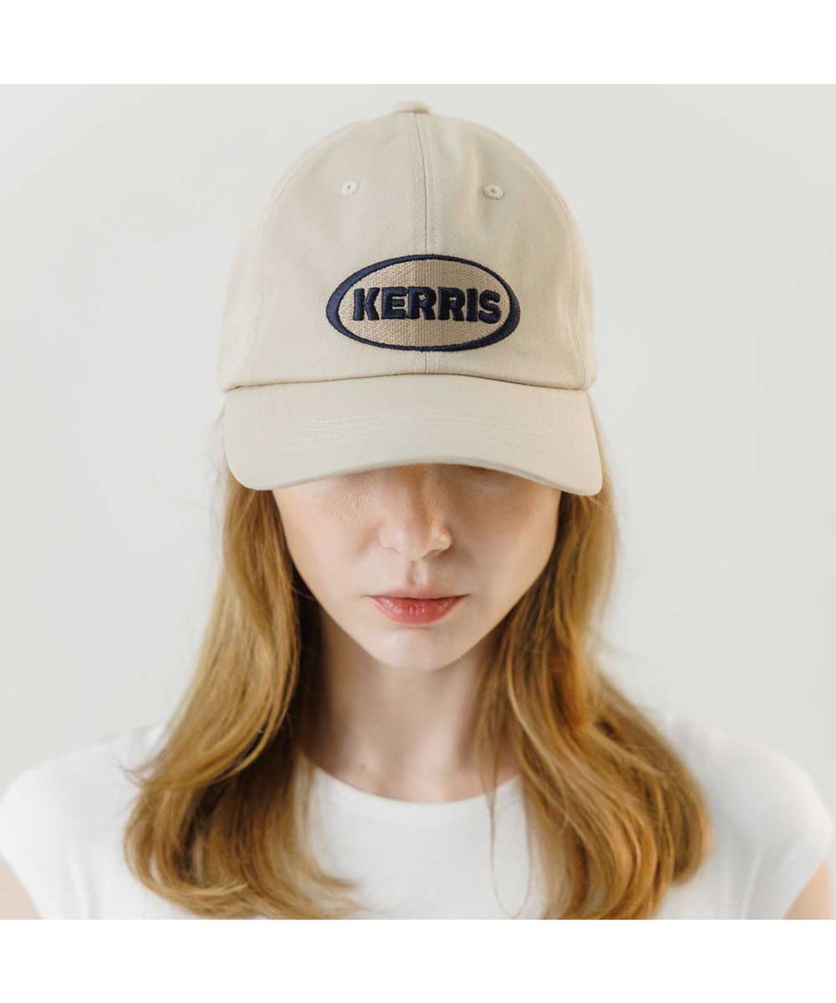 케리스(KERRIS) KERRIS 코튼 로고 볼캡 (베이지)