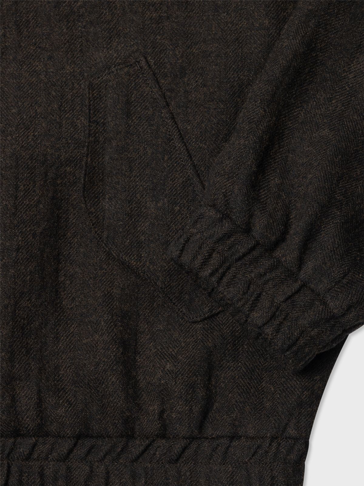 아틀리에 델디오(ATELIER DELDIO) 울 린넨 헤링본 블루종 (INK BLACK)