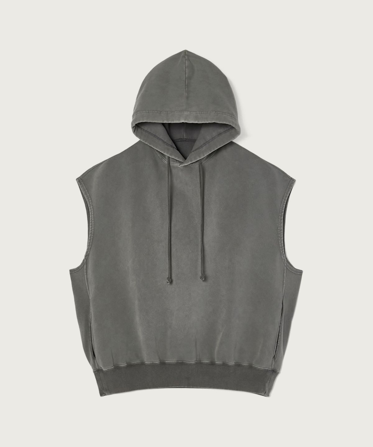 챔피온(CHAMPION) 챔피온 X 엔할리우드 리버서블 후드 슬리브리스 Dark Grey