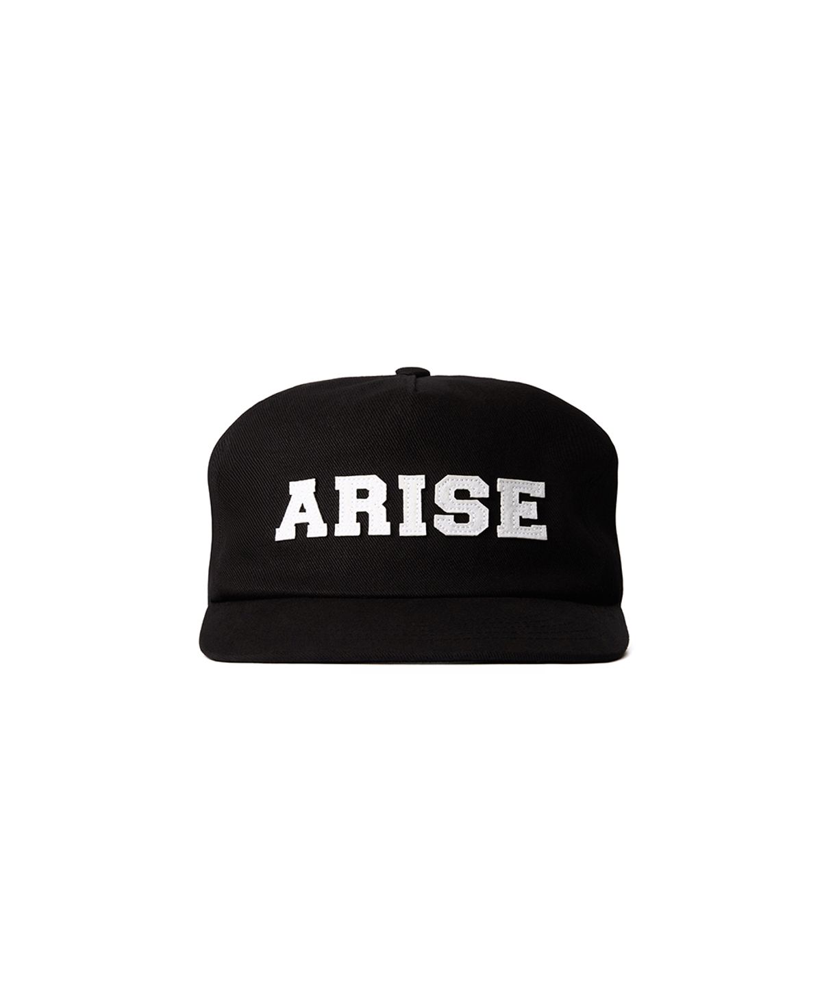 아르씨(ARCY) ARISE applique 5panel cap [Black]