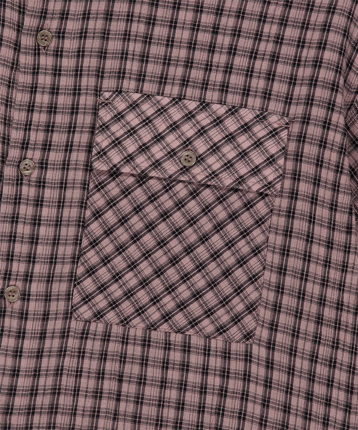 마하그리드(MAHAGRID) ROLL-UP CHECK HALF SHIRT PINK(MG2GMMW360A)