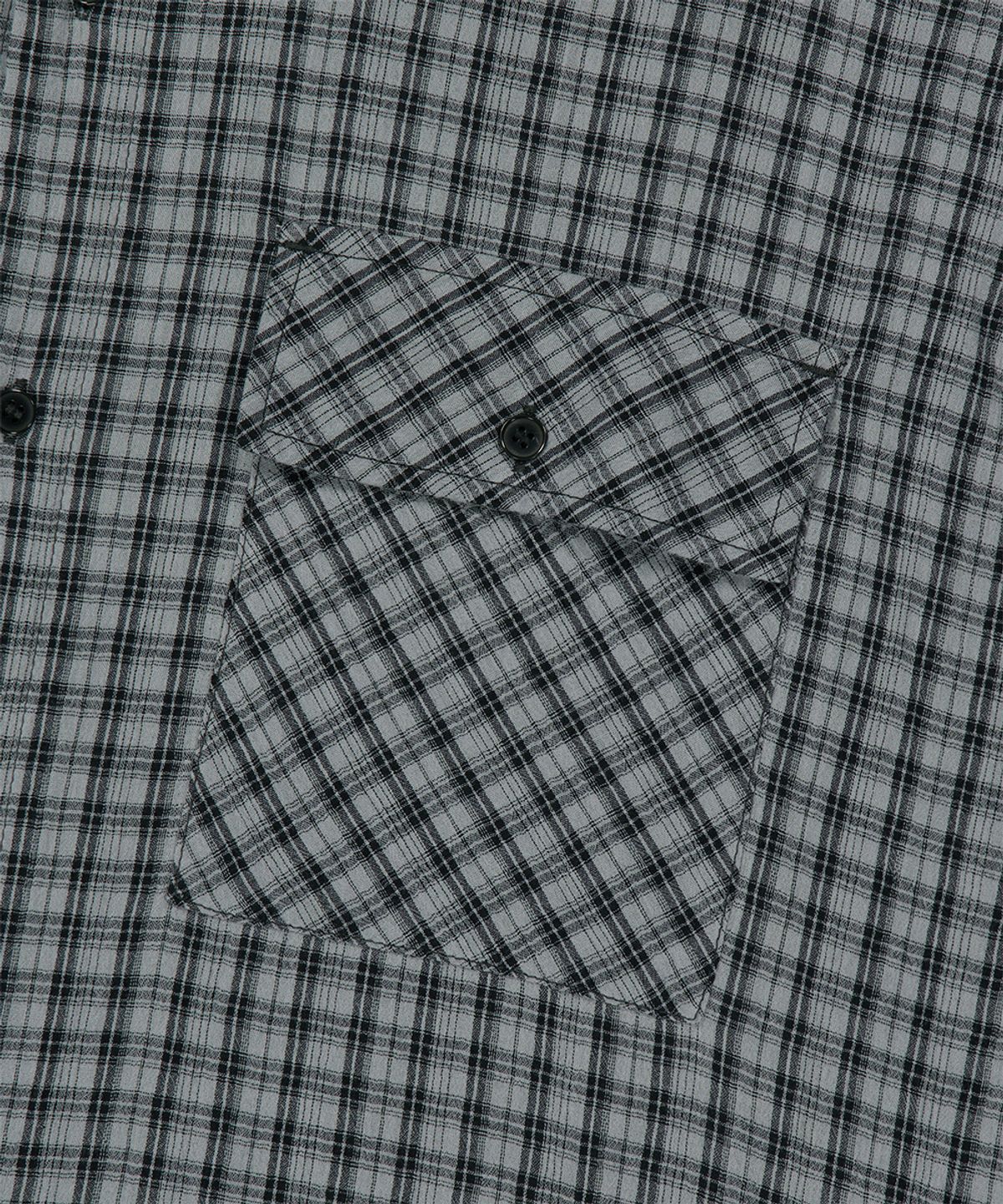 마하그리드(MAHAGRID) ROLL-UP CHECK HALF SHIRT CHARCOAL(MG2GMMW360A)