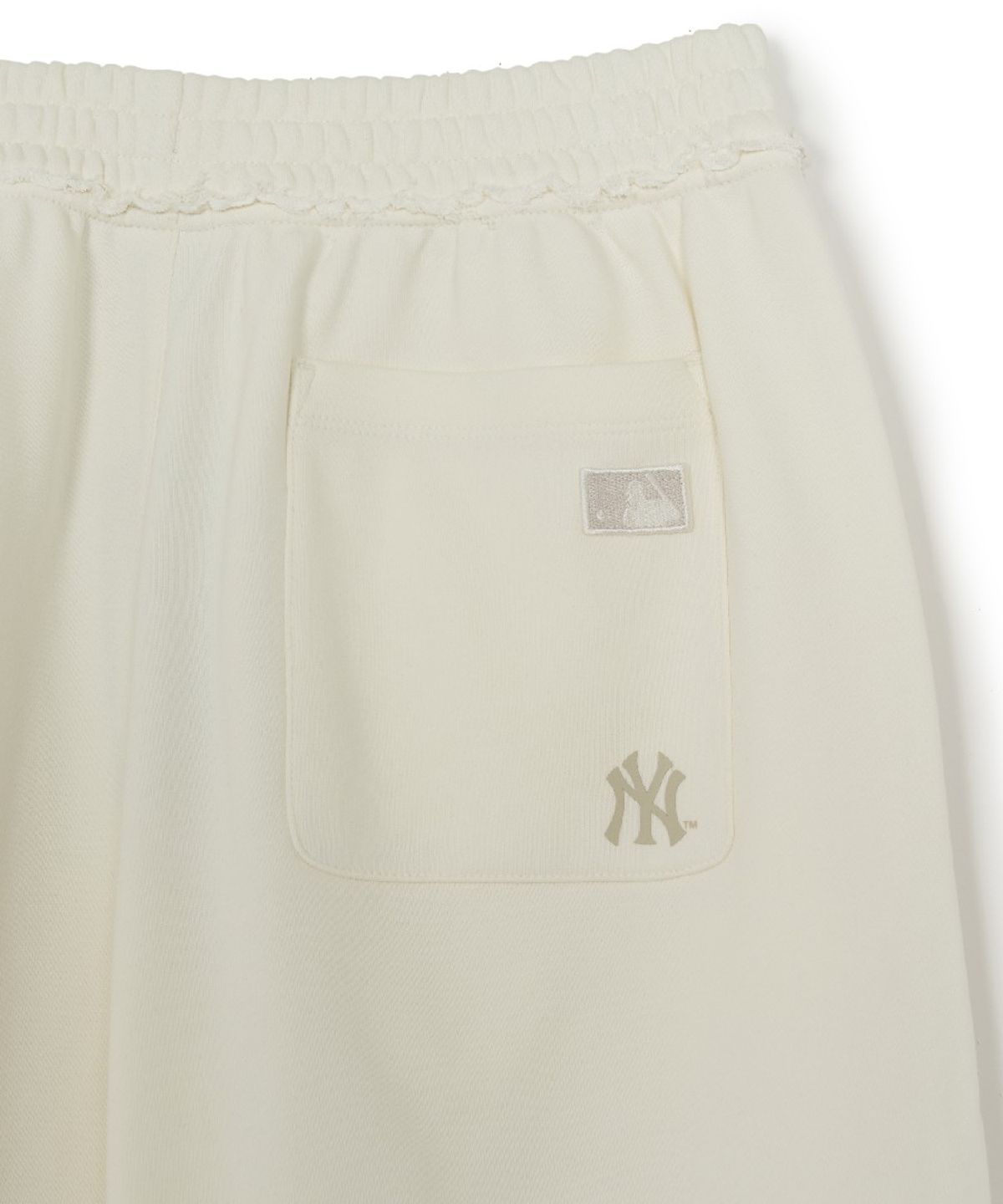 엠엘비(MLB) 베이직 빈티지 스티치 쿠퍼스 버뮤다 팬츠 NY (Cream)