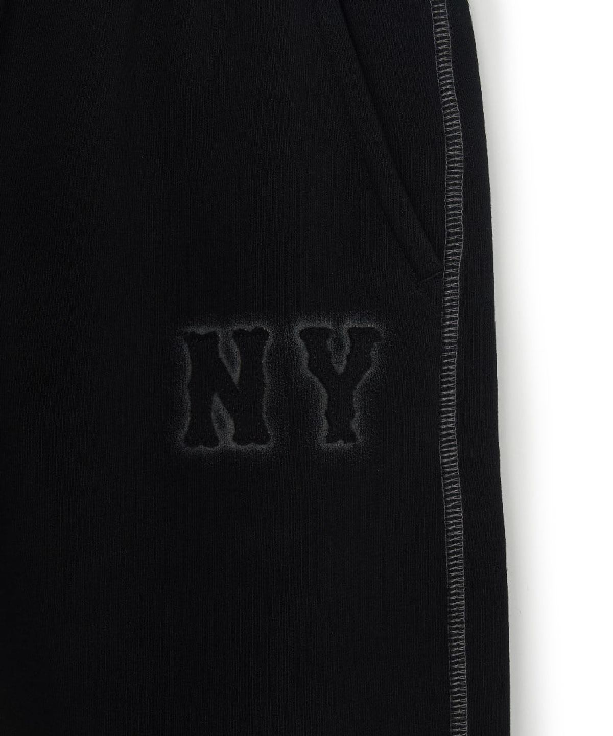 엠엘비(MLB) 베이직 빈티지 스티치 쿠퍼스 버뮤다 팬츠 NY (Black)