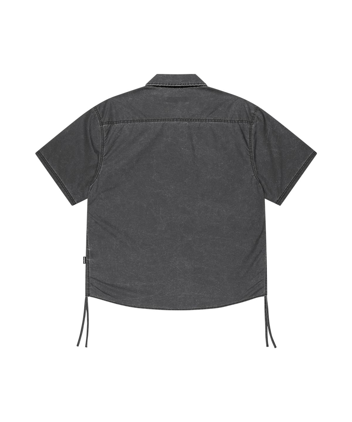 마하그리드(MAHAGRID) NYLON TRUCKER HALF SHIRT CHARCOAL(MG2GMMW341A)