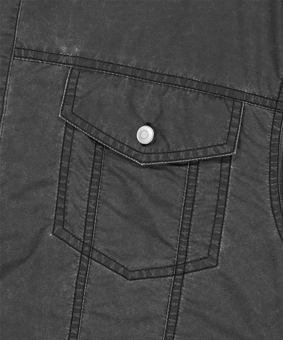 마하그리드(MAHAGRID) NYLON TRUCKER HALF SHIRT CHARCOAL(MG2GMMW341A)