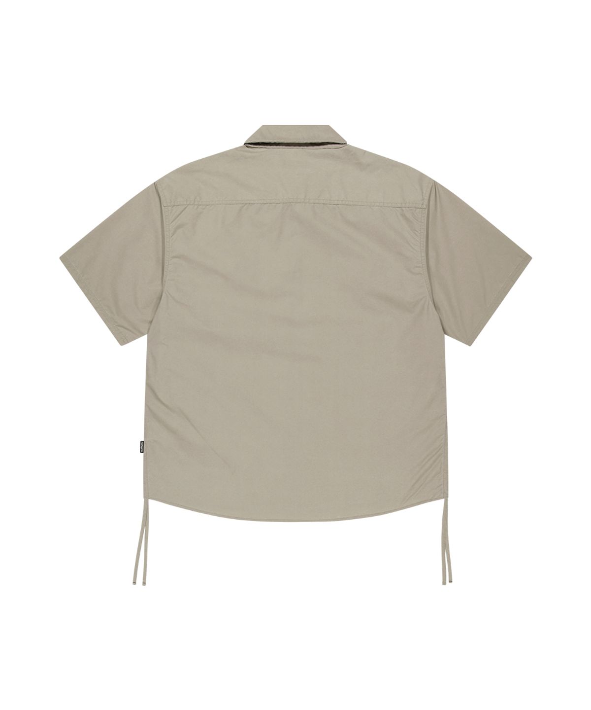 마하그리드(MAHAGRID) NYLON TRUCKER HALF SHIRT BEIGE(MG2GMMW341A)