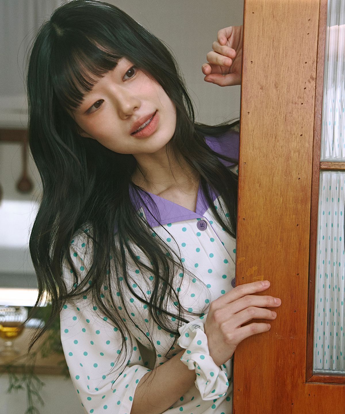 주디앤(JUDYN) 민티도티 클린핏 반팔 커플 파자마세트