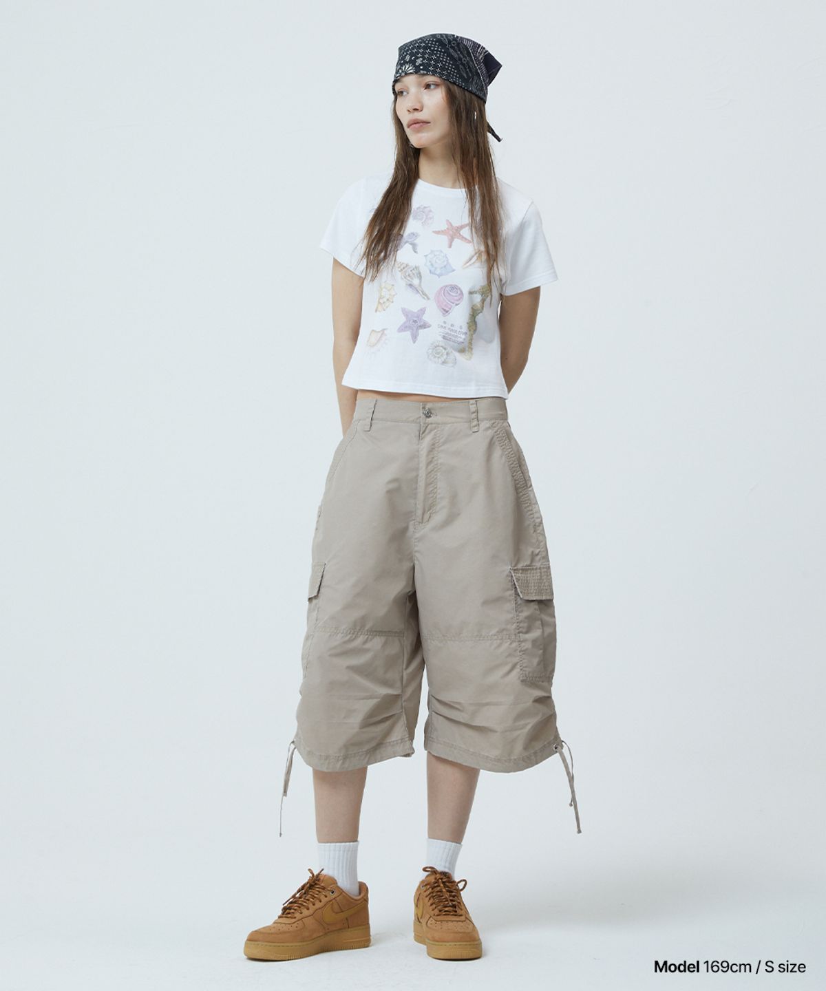 마하그리드(MAHAGRID) NYLON PARACHUTE SHORT BEIGE(MG2GMMPA60A)