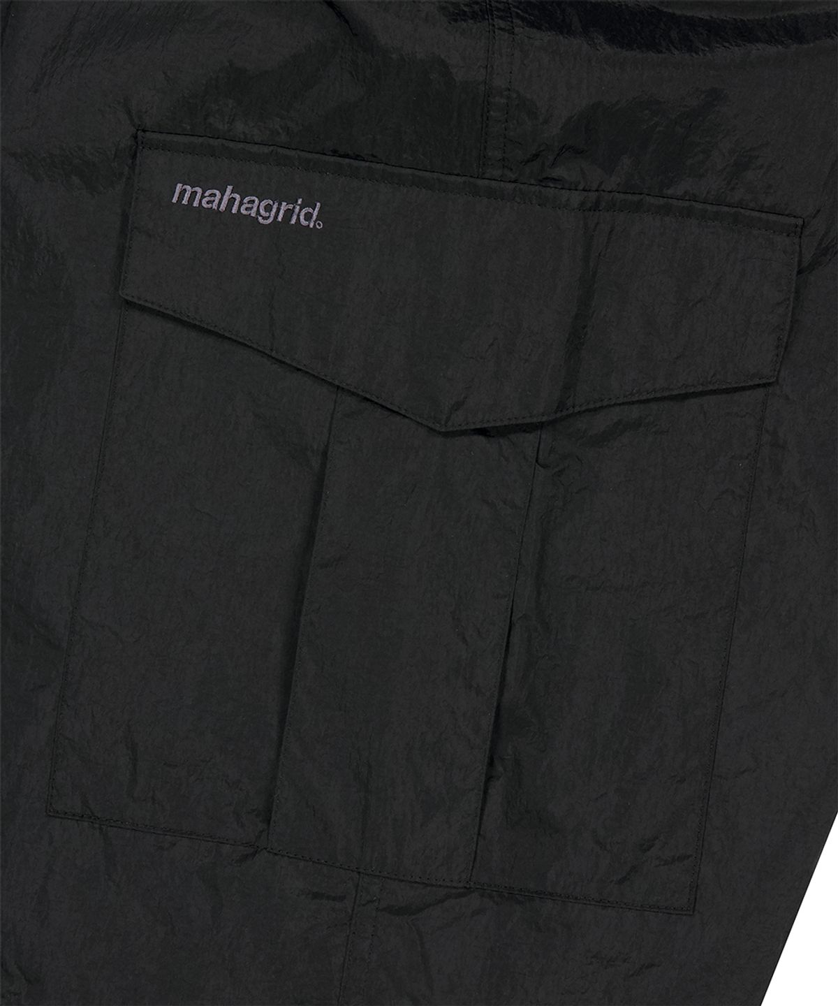 마하그리드(MAHAGRID) NYLON BERMUDA CARGO SHORT BLACK(MG2GMMPA63A)