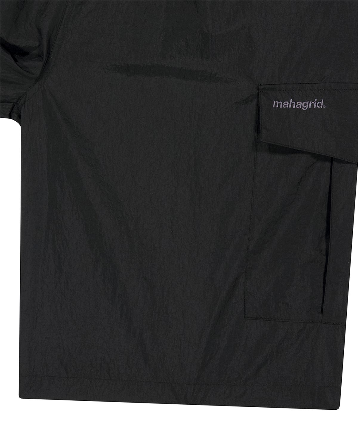 마하그리드(MAHAGRID) NYLON BERMUDA CARGO SHORT BLACK(MG2GMMPA63A)