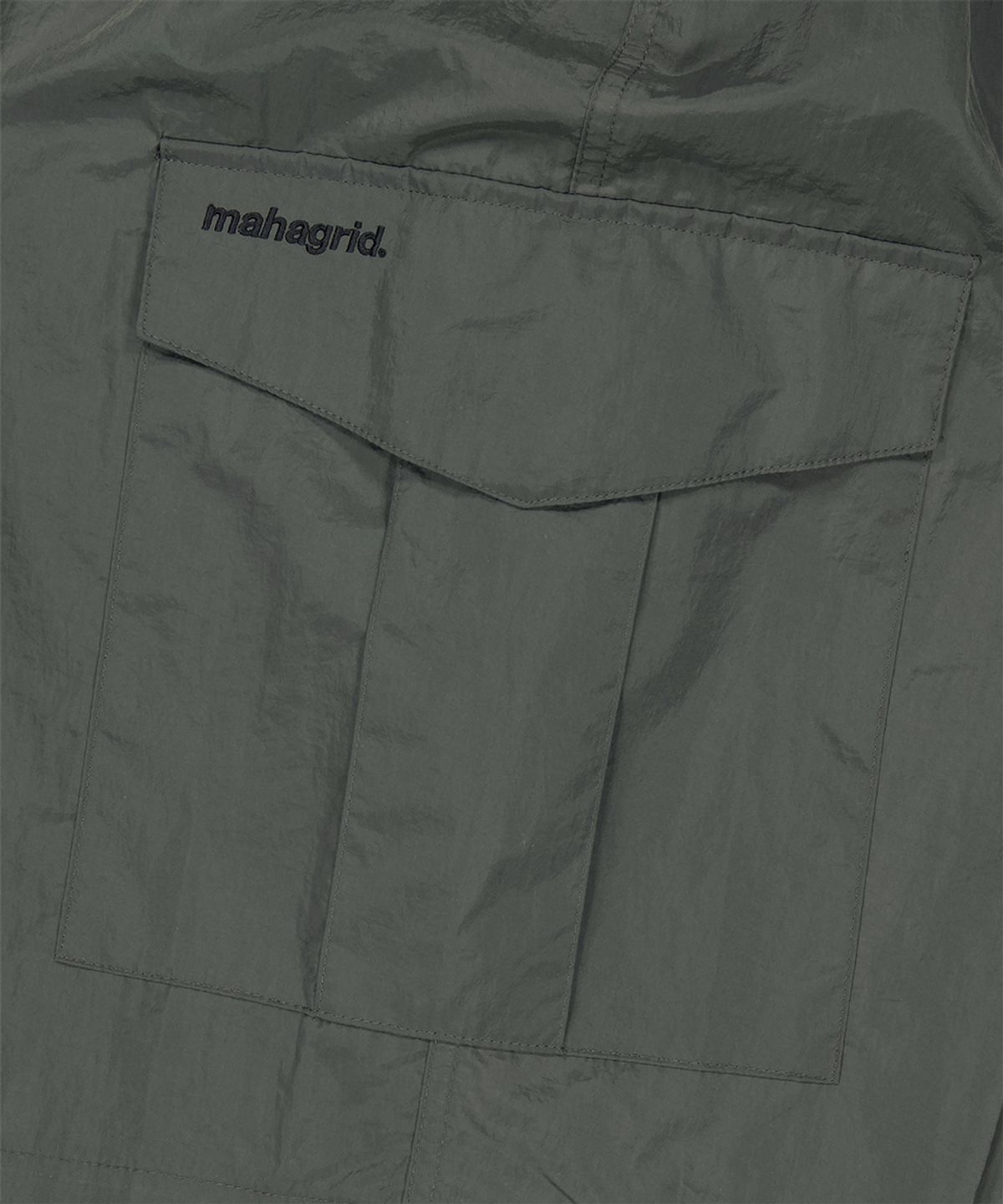 마하그리드(MAHAGRID) NYLON BERMUDA CARGO SHORT CHARCOAL(MG2GMMPA63A)