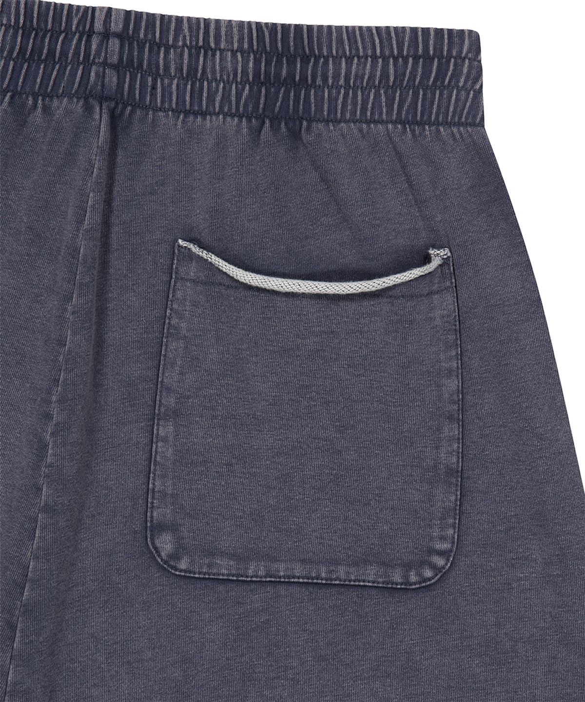 마하그리드(MAHAGRID) WASHED CUT OFF APPLIQUE SWEAT SHORTS NAVY(MG2GMMPA07A)