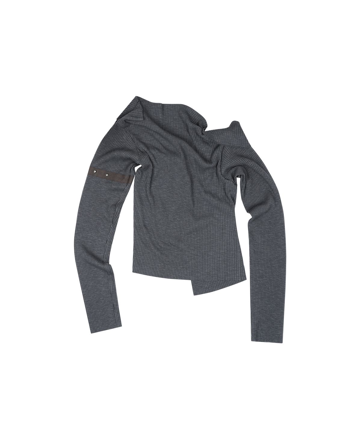 도그마 엑스(DOGMA EHKS) SQUARE KNIT CARDIGAN GREY
