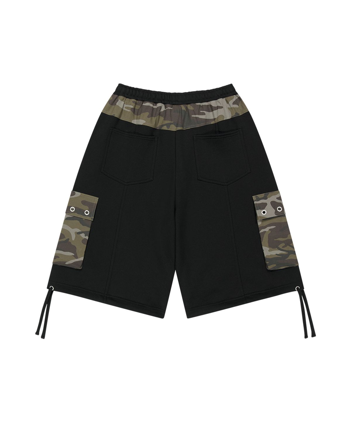 마하그리드(MAHAGRID) BERMUDA CAMO CARGO SWEATSHORT BLACK(MG2GMMPA08A)