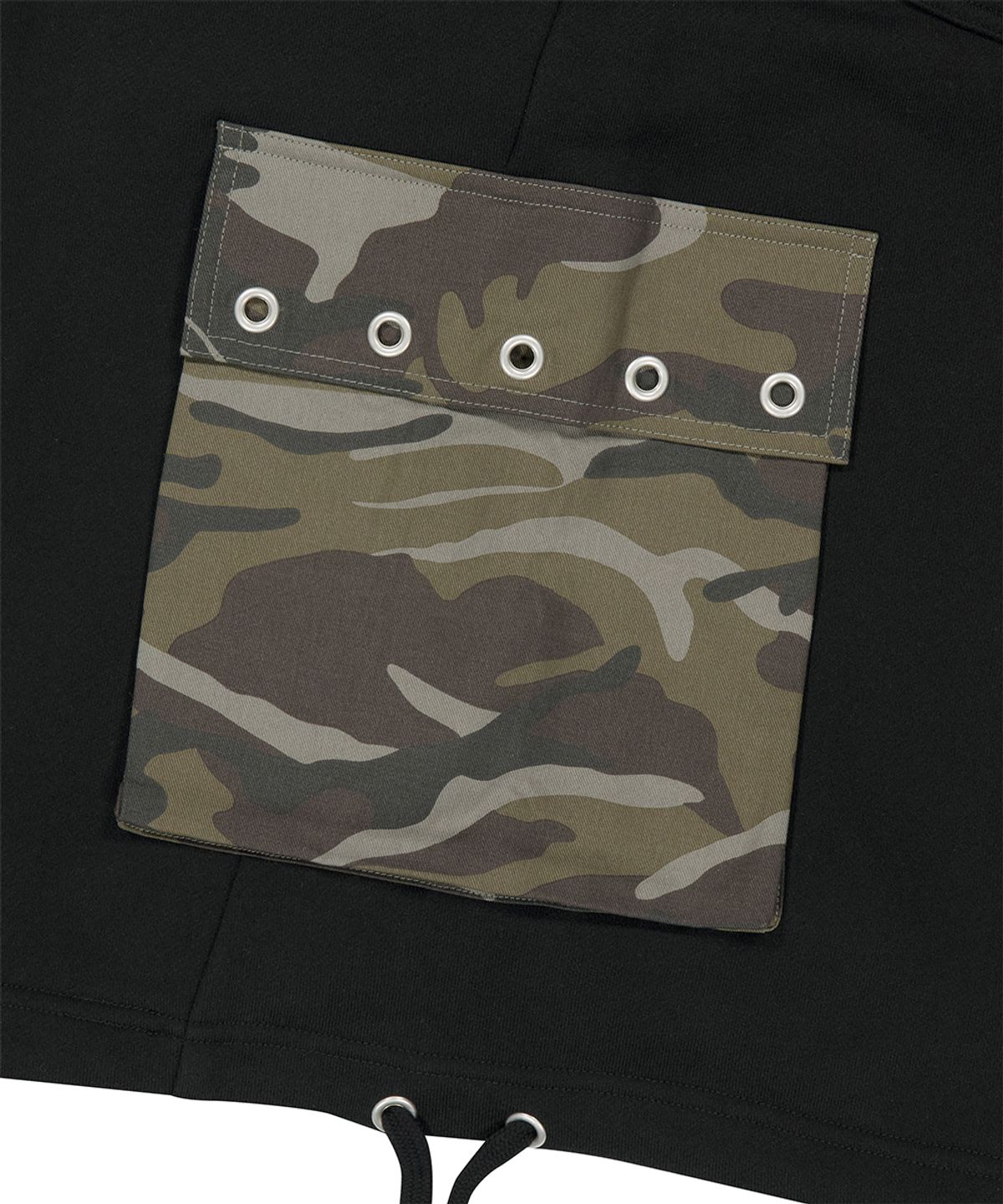 마하그리드(MAHAGRID) BERMUDA CAMO CARGO SWEATSHORT BLACK(MG2GMMPA08A)