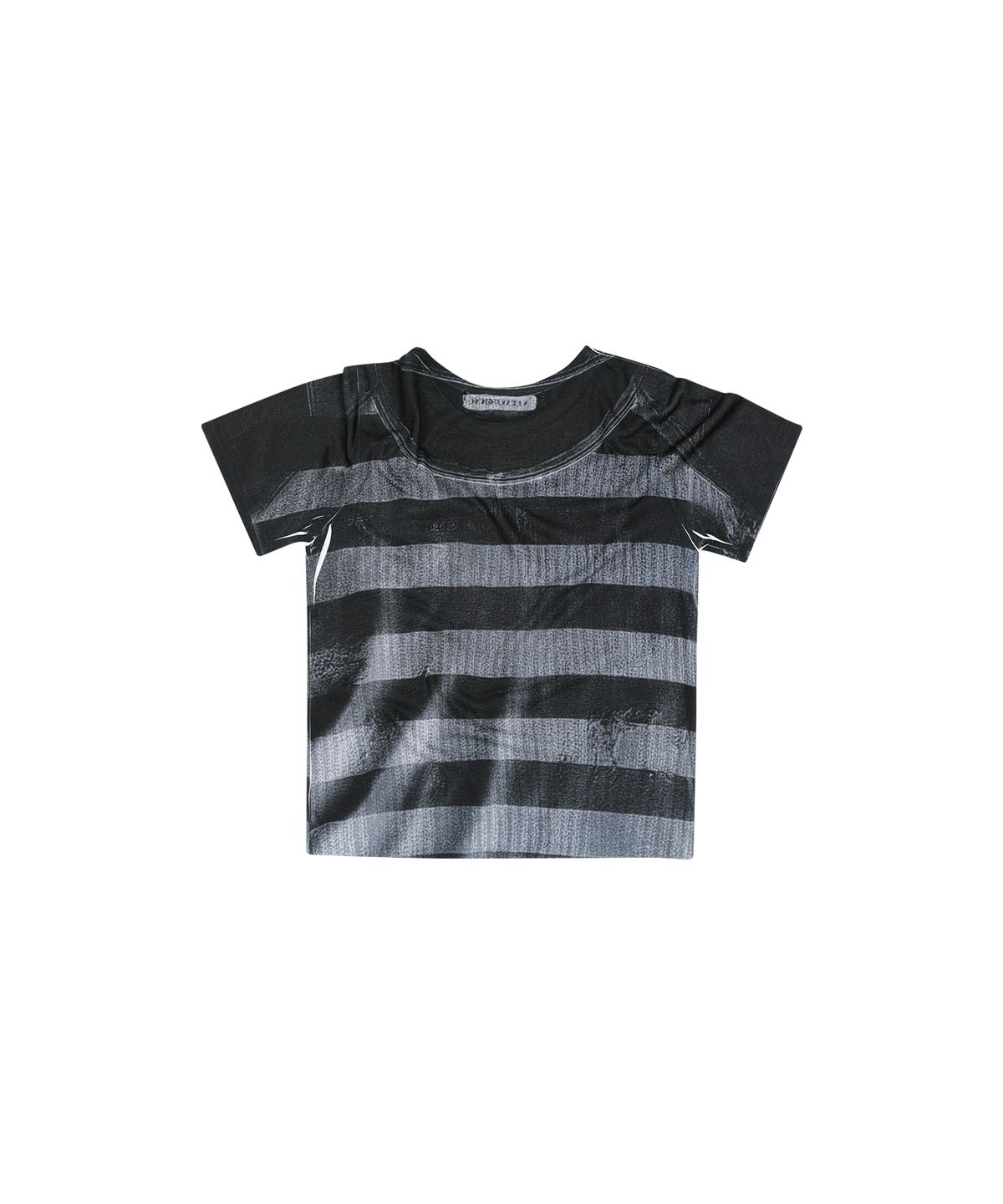 도그마 엑스(DOGMA EHKS) FLAG CROP T-SHIRT BLACK
