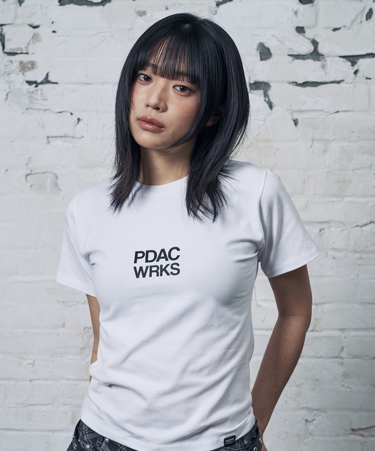 페이드(PEID) PD PDAC 슬림핏 반팔티 화이트