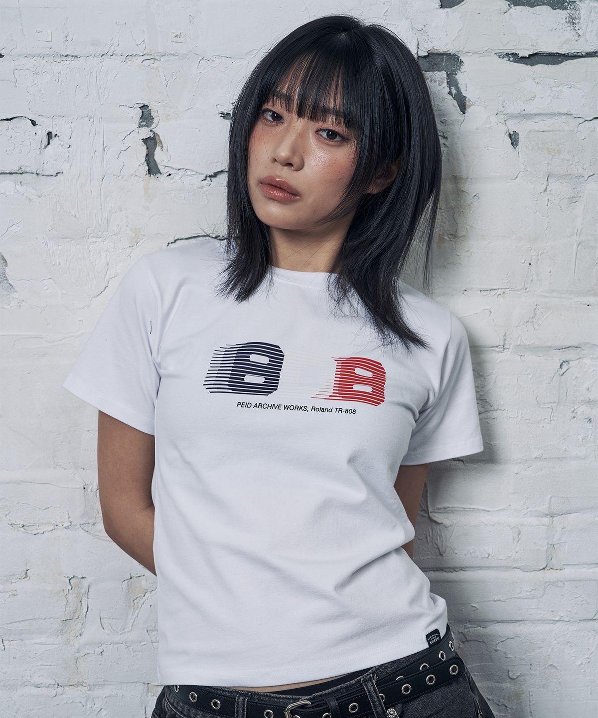 페이드(PEID) PD 808 슬림핏 반팔티 화이트