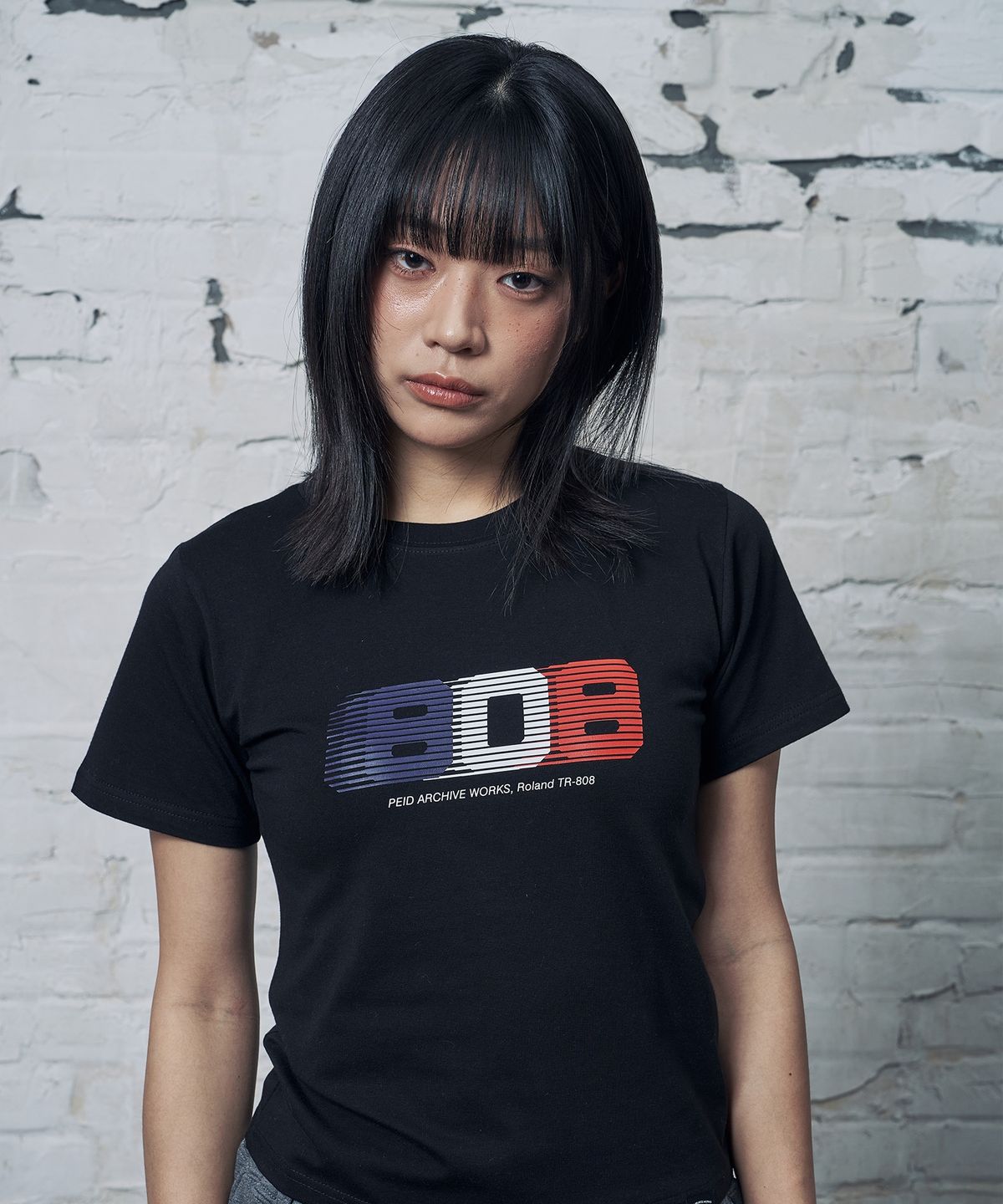페이드(PEID) PD 808 슬림핏 반팔티 블랙