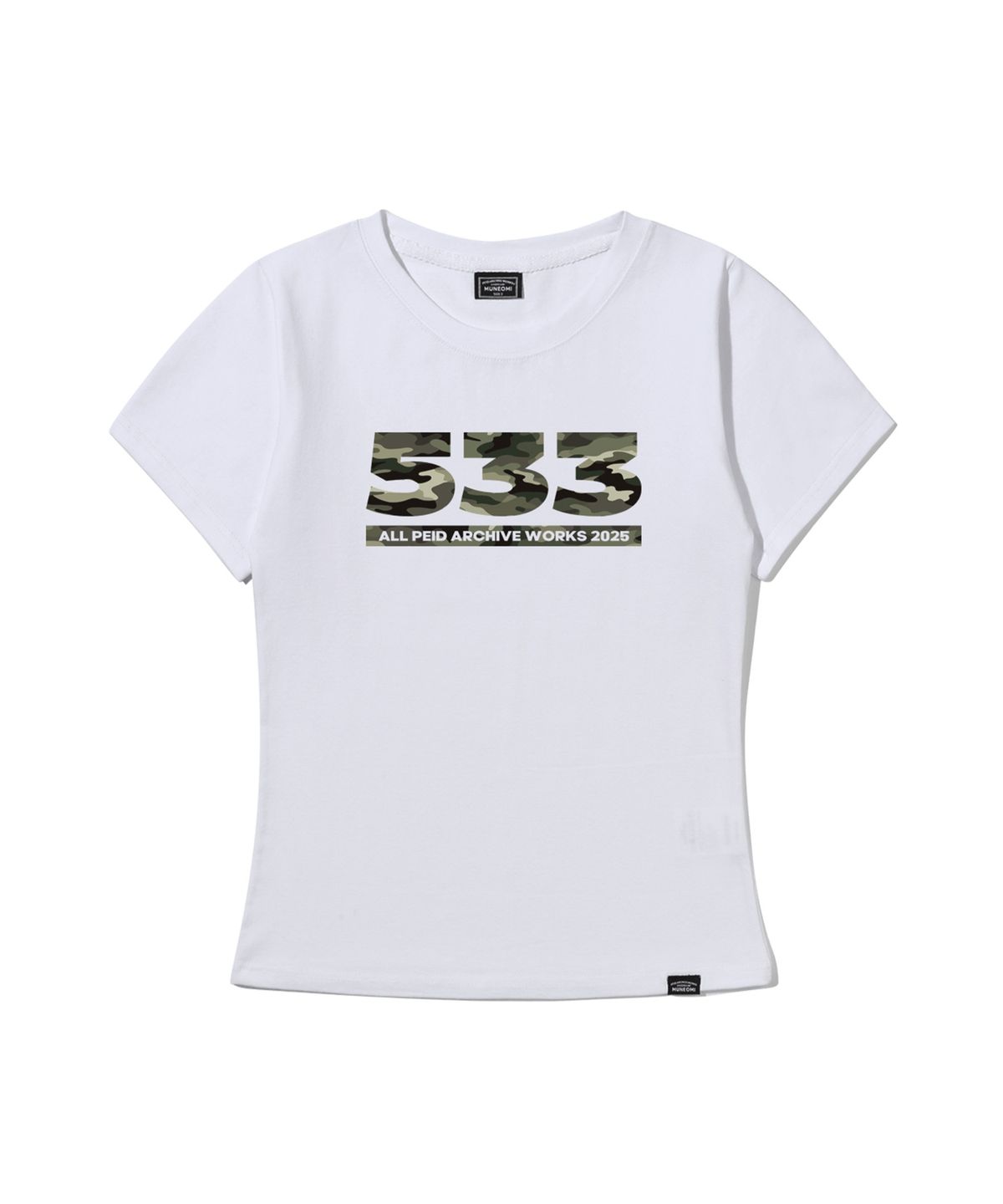 페이드(PEID) PD 533 슬림핏 반팔티 화이트