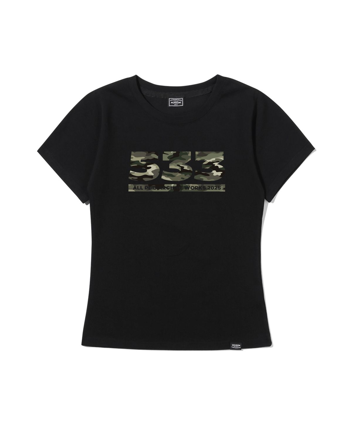 페이드(PEID) PD 533 슬림핏 반팔티 블랙