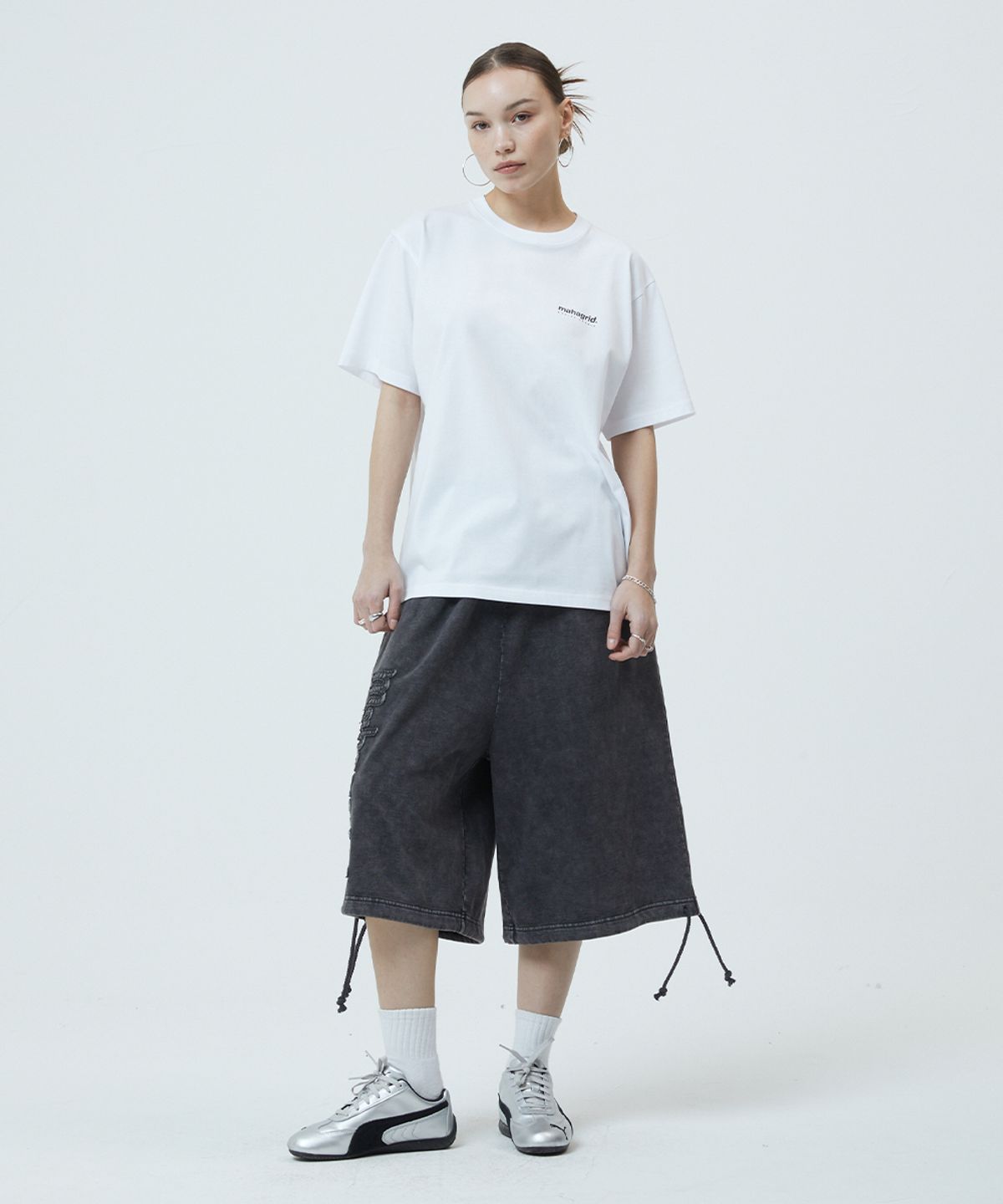 마하그리드(MAHAGRID) 2PACK ORIGIN LOGO TEE WH/BK(MG2GMMT549A)